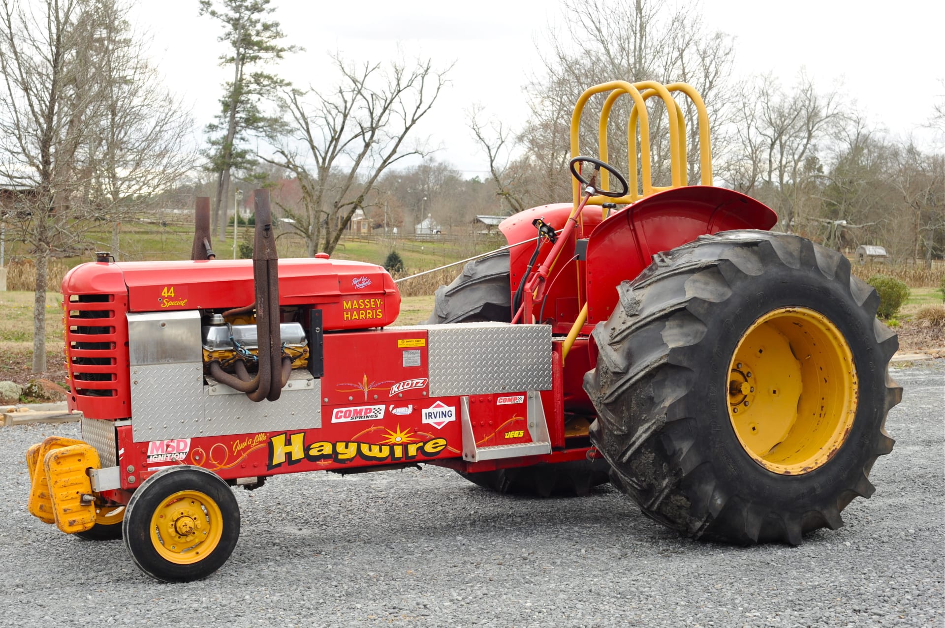 Massey Harris Competition Pulling Tractor at Gone Farmin' Spring
