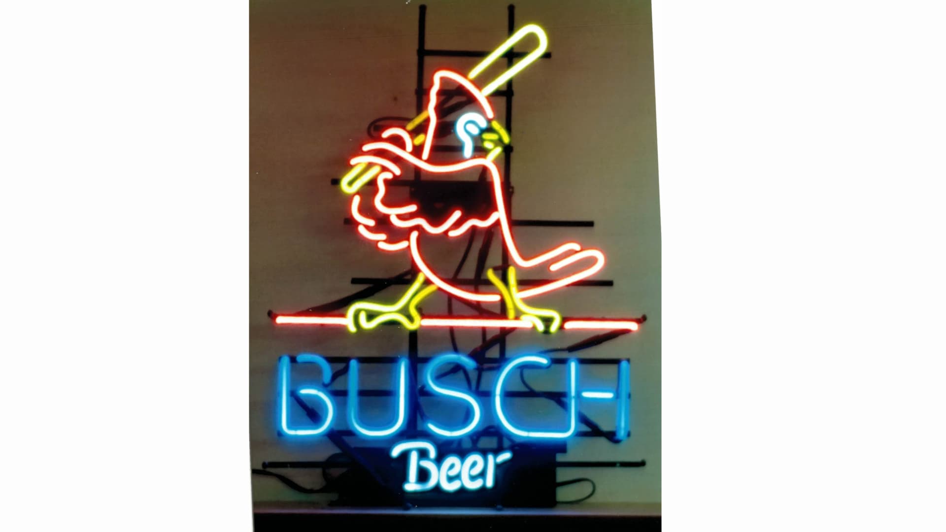 Busch Neon Busch Beer Cardinal Neon Sign SSN 24x17x7 at Davenport 2019 as M446 ...