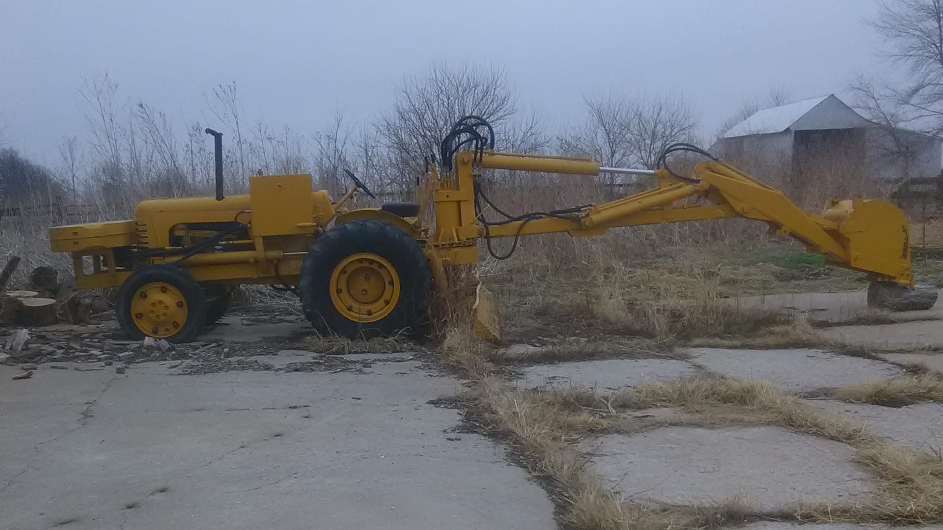 1954 Oliver S88 Backhoe at Davenport 2020 as S127 Mecum Auctions