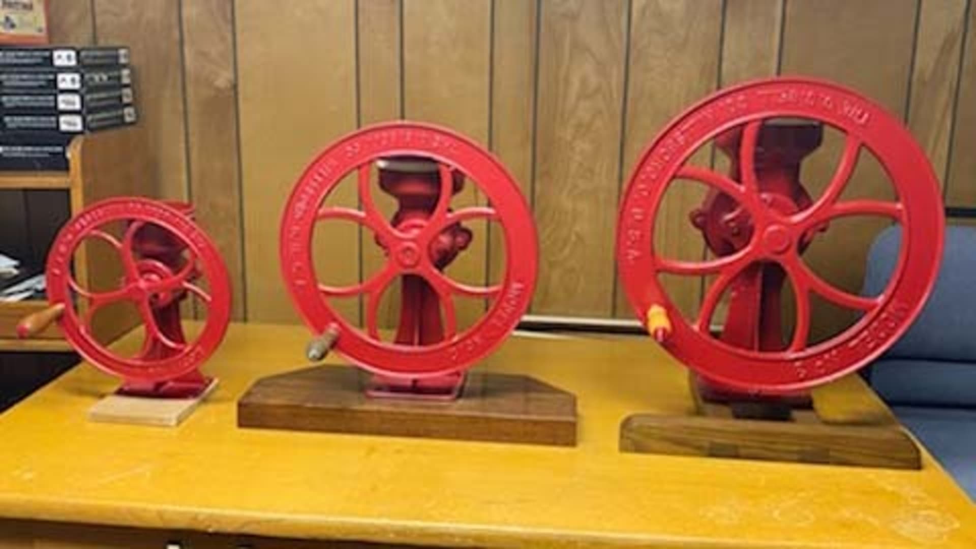 C.S. Bell Hand Grinders Set at Gone Farmin' Spring Classic 2022 as M89 Mecum Auctions