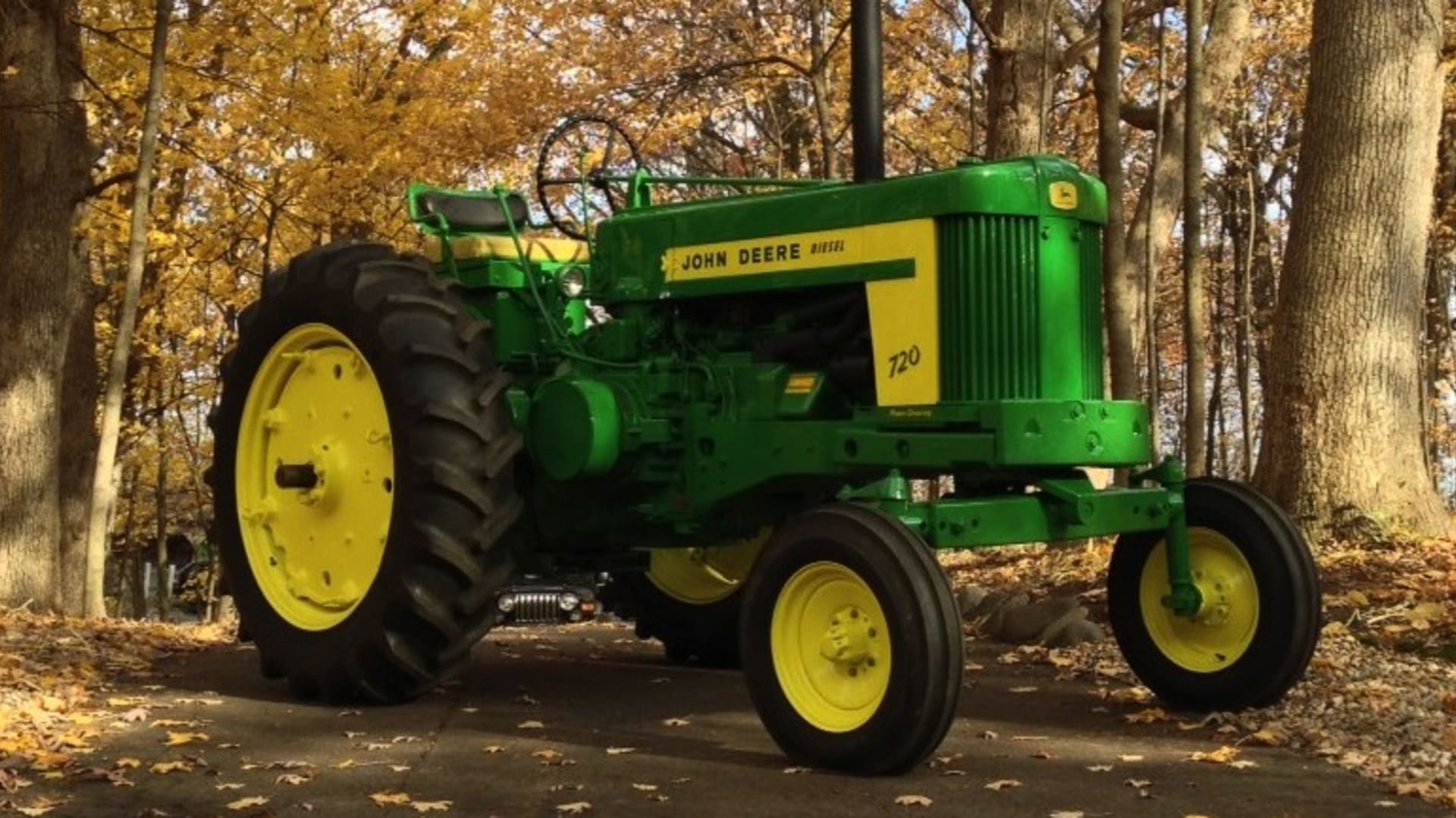 1957 John Deere 720 Diesel Wide Front at Gone Farmin' Iowa 2012 as S80