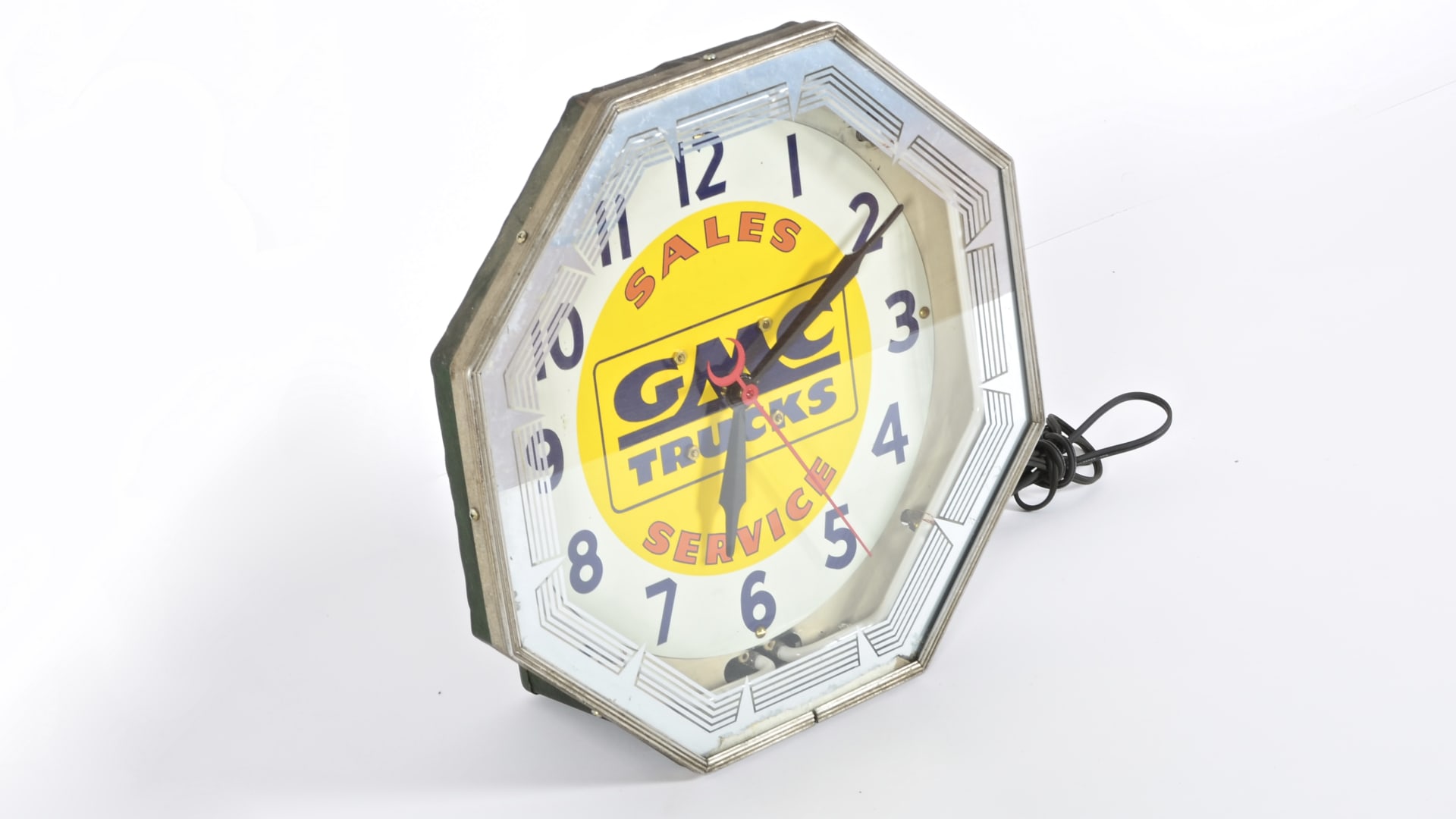 GMC Trucks Neon Clock 19x19x8 at Charles Schneider Collection 2016 as