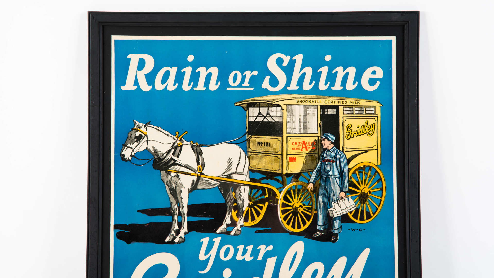 Gridley Lithograph In Frame 25x31 at Gone Farmin' Iowa Premier 2017 as