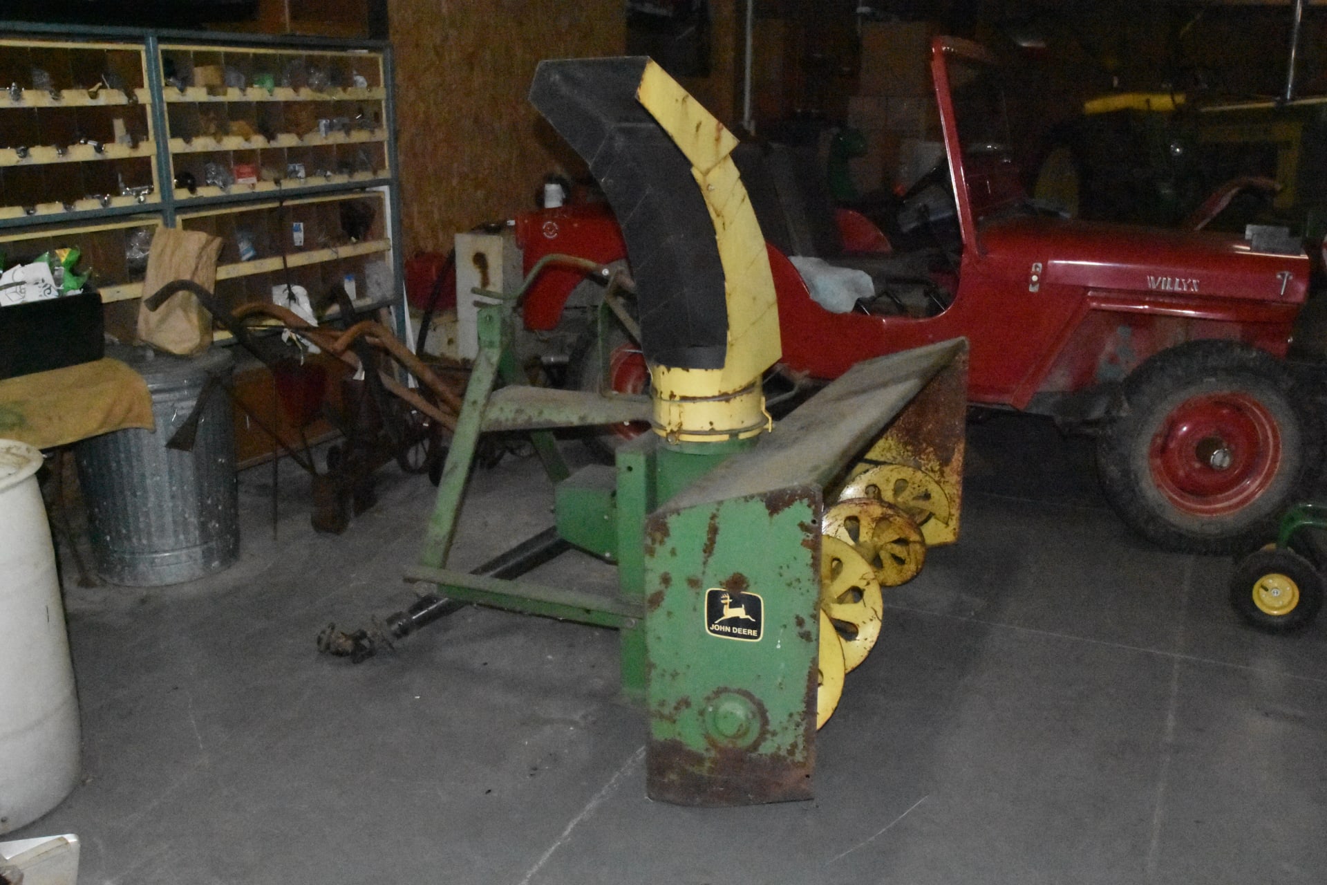 John Deere Snow Blower Attachment 3 Piece at Gone Farmin' Iowa Premier 2018 as M375 Mecum Auctions