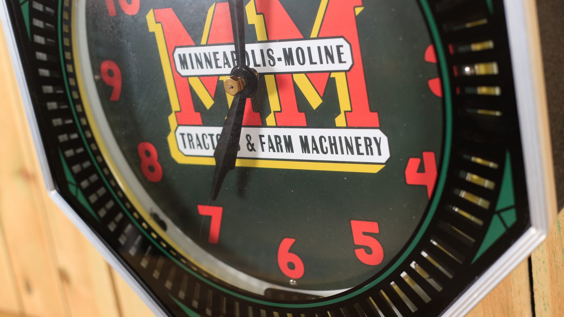 MinneapolisMoline Neon Clock, Reproduction 18x18 at Gone Farmin' Iowa