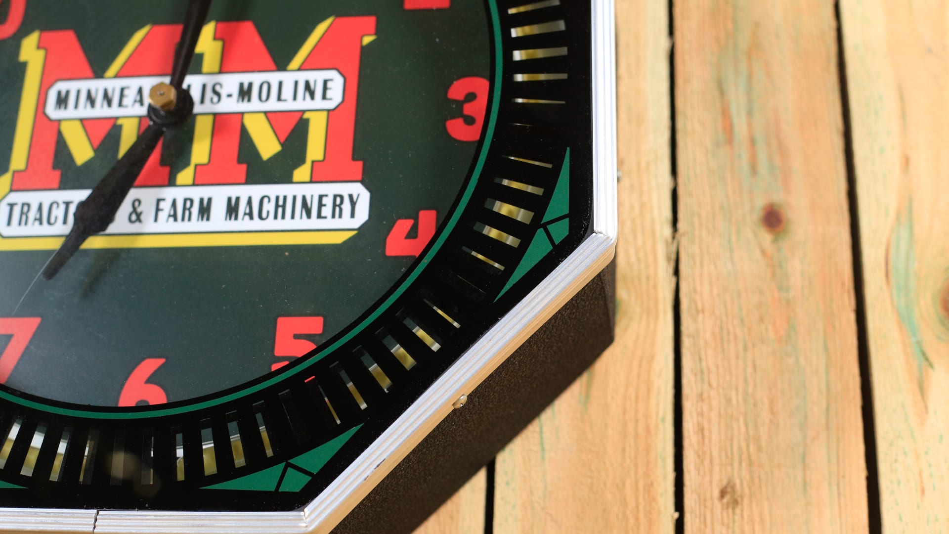 MinneapolisMoline Neon Clock, Reproduction 18x18 at Gone Farmin' Iowa