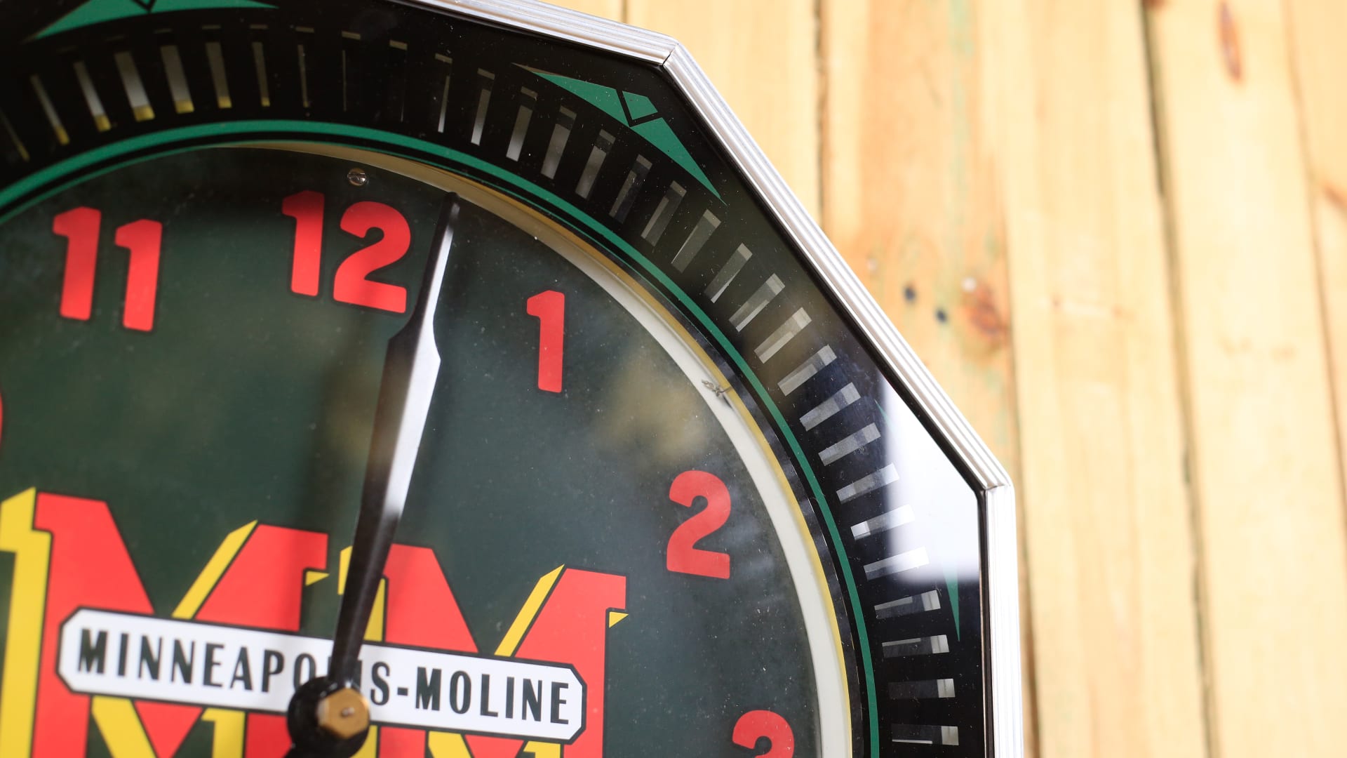 MinneapolisMoline Neon Clock, Reproduction 18x18 at Gone Farmin' Iowa