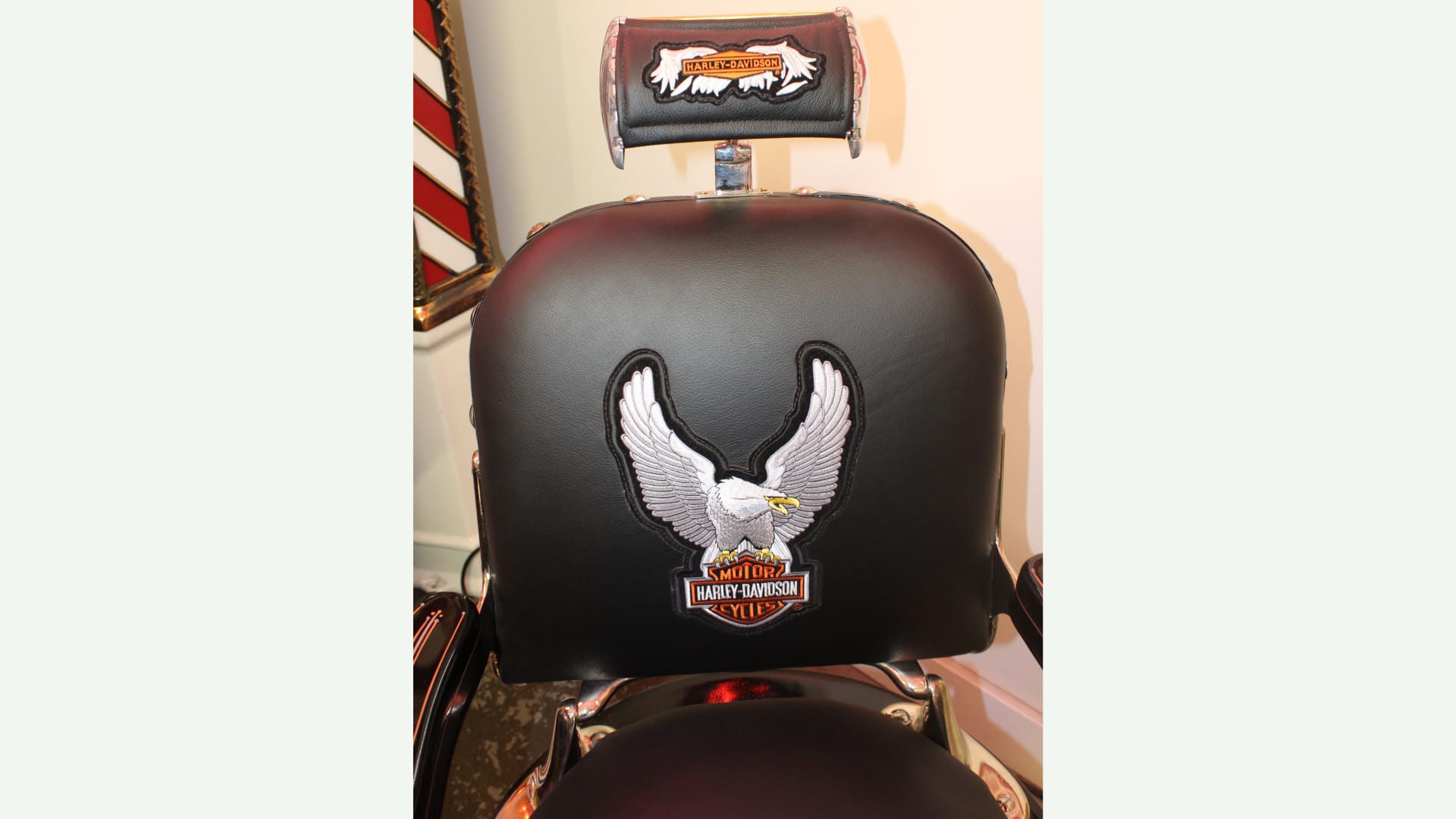 HarleyDavidson Barber Chair at Las Vegas Motorcycles 2017 as K64