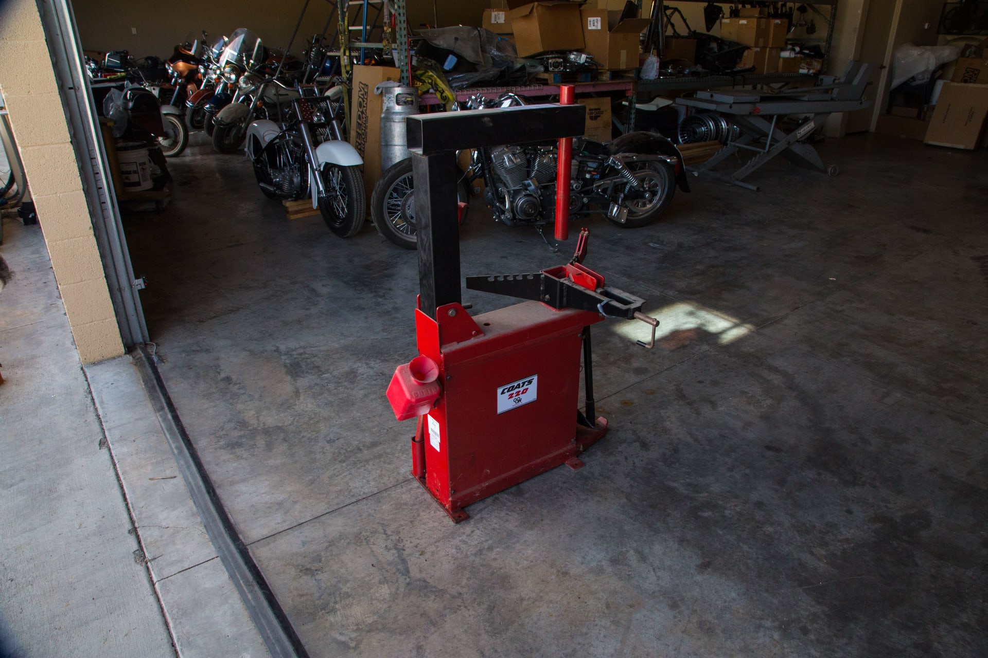 Coats 220 AllPurpose Tire Changer at Las Vegas Motorcycles 2018 as