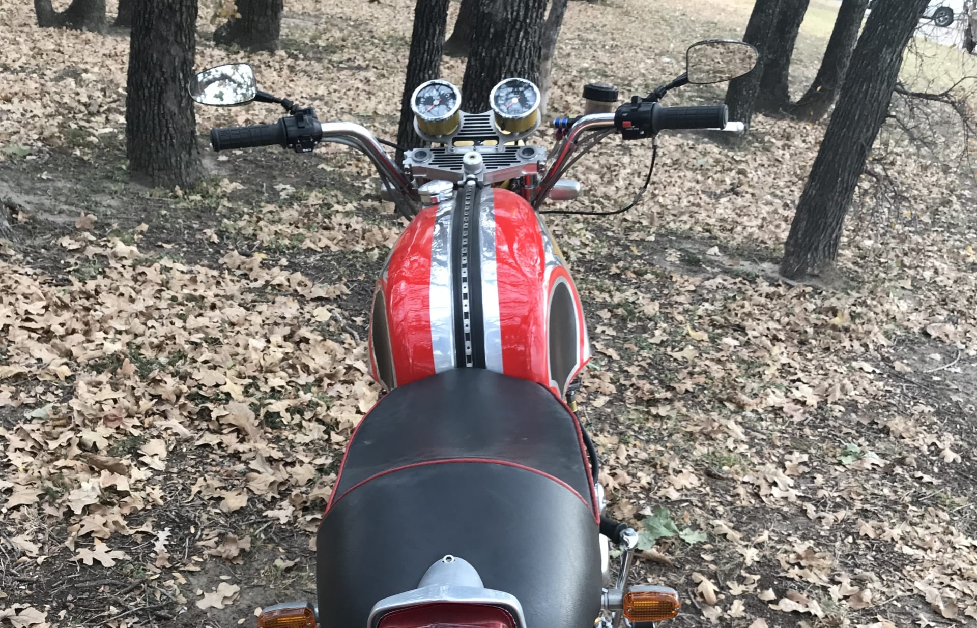 1973 Triumph T150 Trident Cafe Racer Alloy Tank at Las Vegas