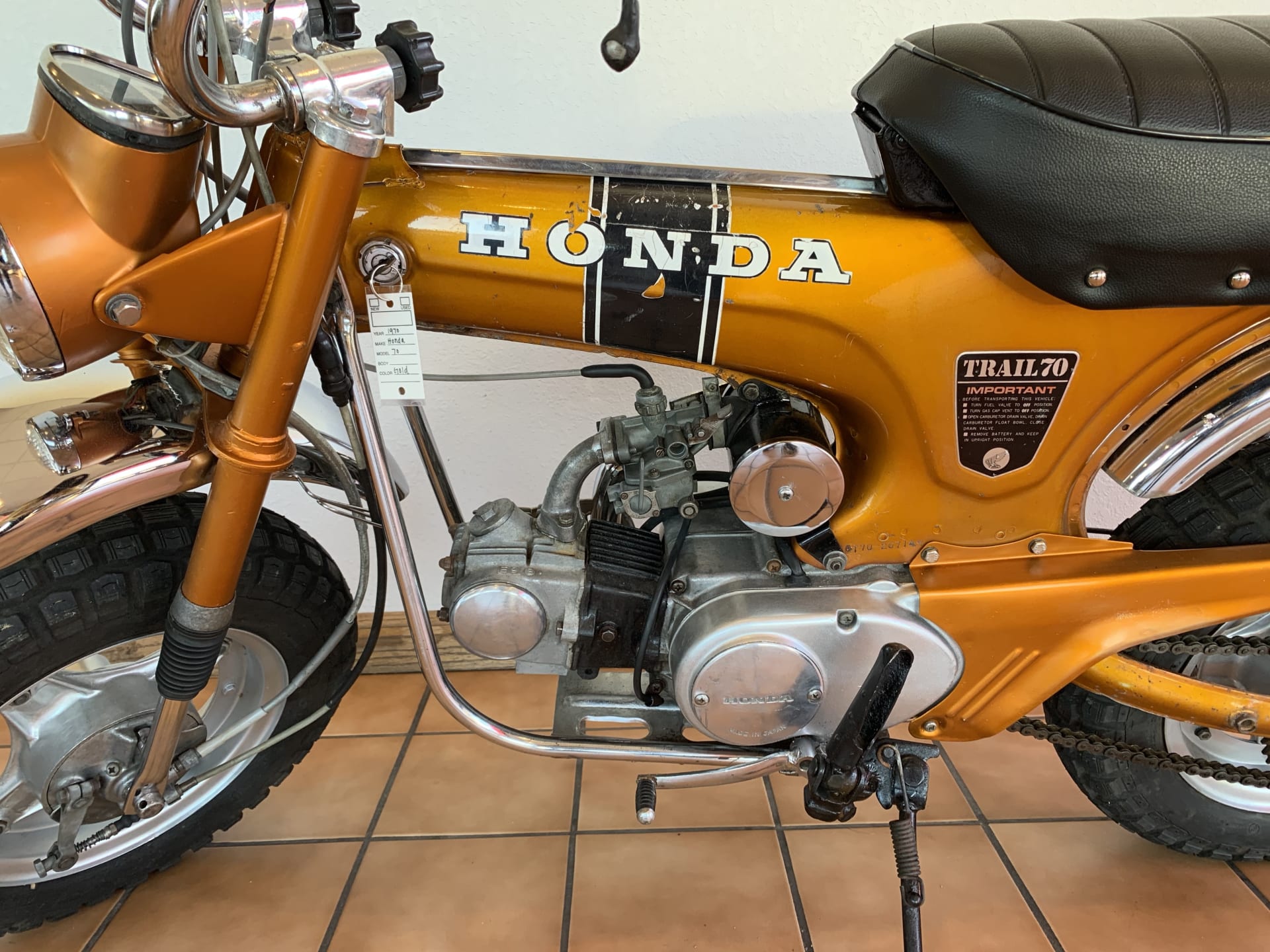 1970 Honda Trail 70 at Las Vegas Motorcycles 2020 as T13 Mecum Auctions