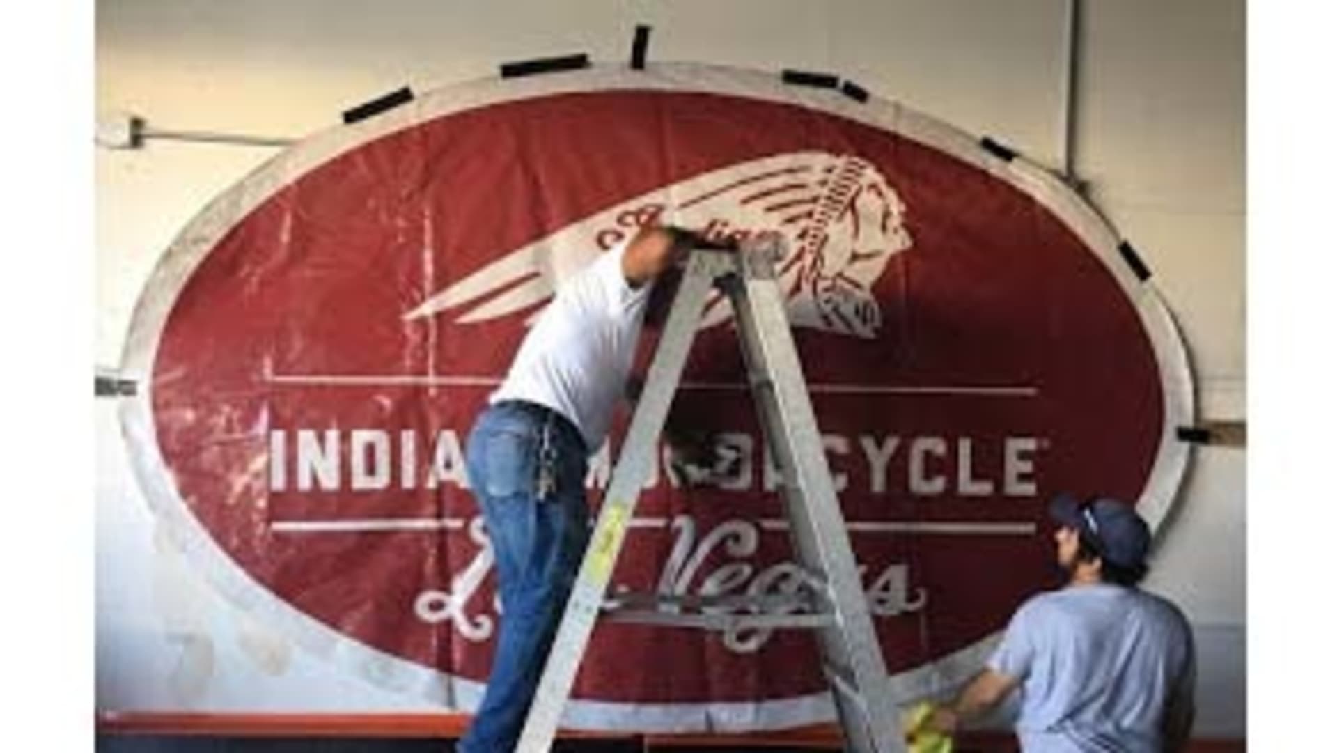 Indian Motorcycle Dealership Banner 138x90 at Las Vegas Motorcycles