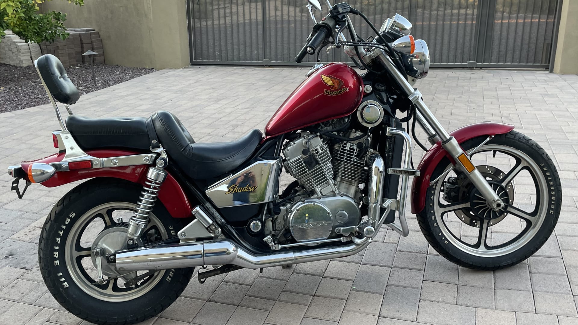 1987 Honda Shadow at Las Vegas Motorcycles 2022 as W96 Mecum Auctions