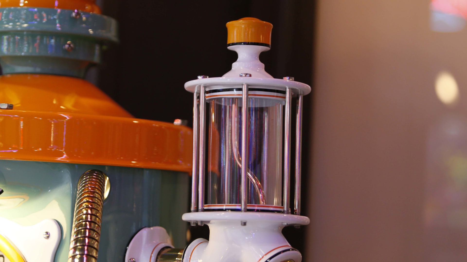 1930s CorrectoMeter ClockFace Gas Pump at The Eddie Vannoy Collection