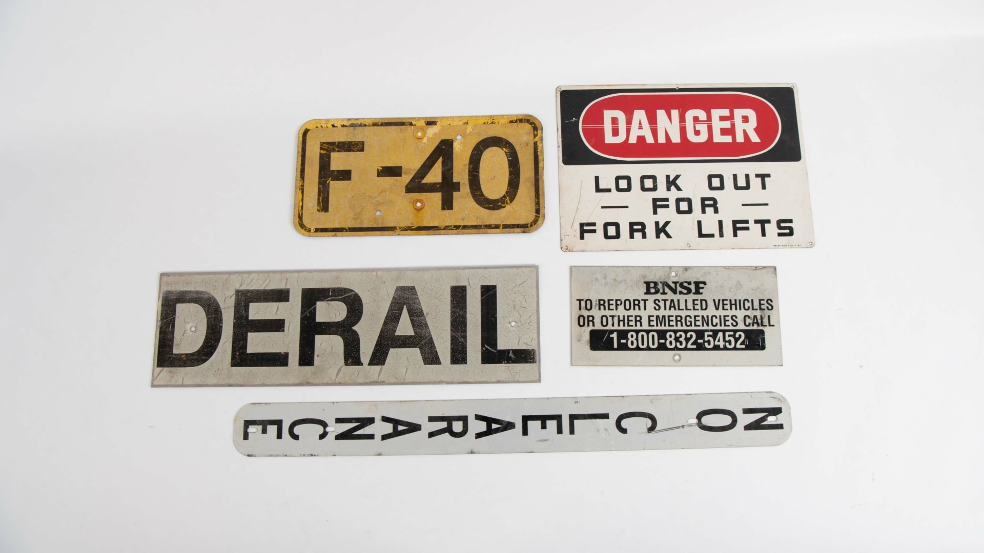 Railroad and Yard Signs at Harrisburg 2022 as Z106 Mecum Auctions