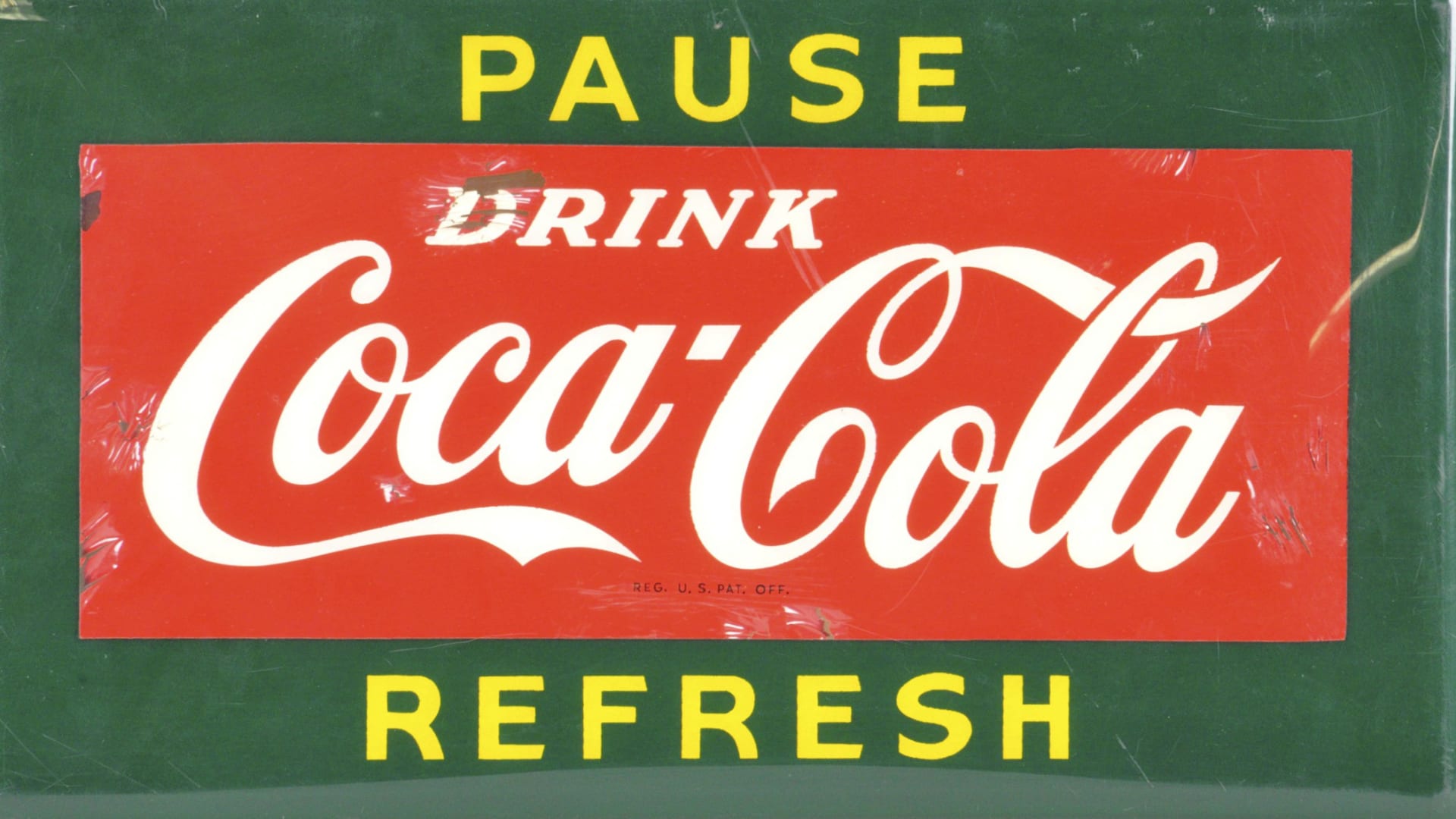 Coca Cola T-Shirt Uomo Pause And Refresh - Stile Retro, Merce Ufficiale