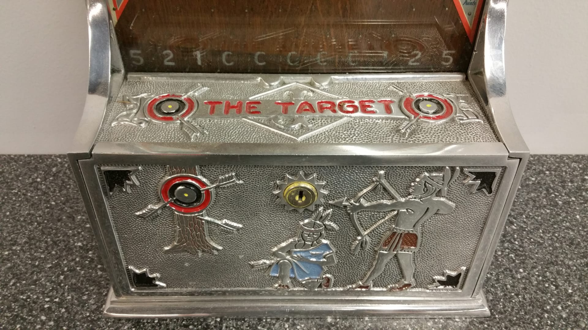 The Target Coin Op Arcade Game 12x18x10 at The Road Art Auction 2015 as