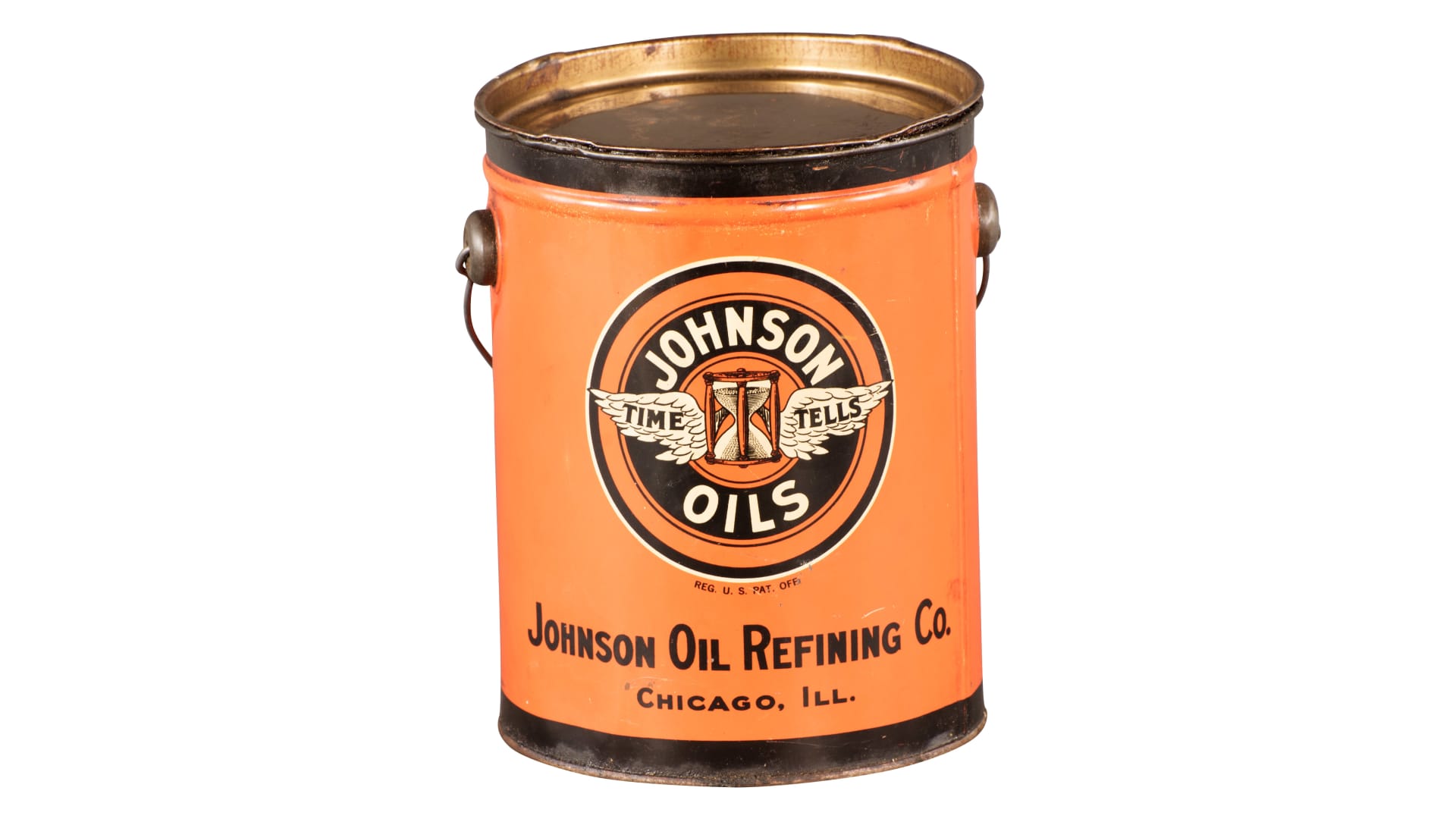 Johnson Oil Refining Co. Grease Can at The Road Art Collection 2016 as