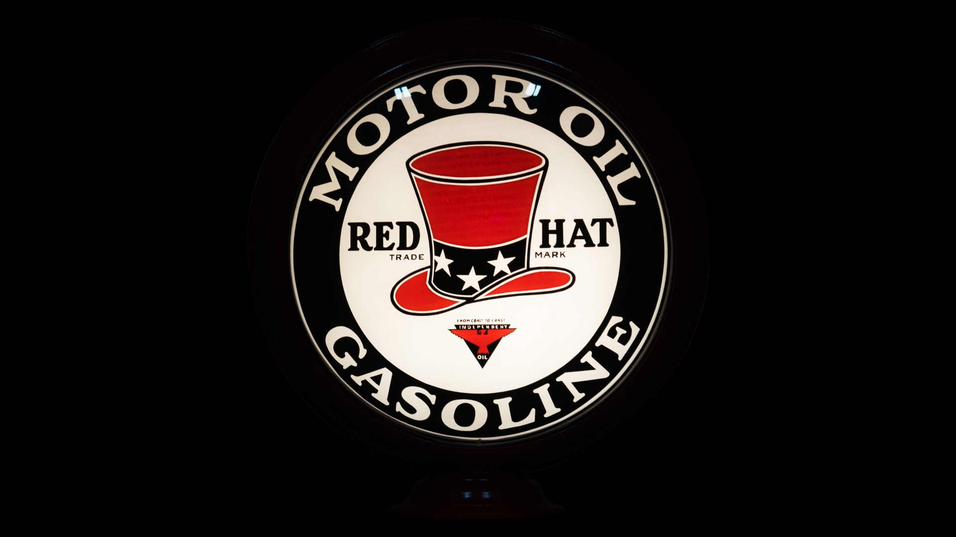 Red Hat Globe 15 Inches at The Road Art Collection 2016 as S204 Mecum
