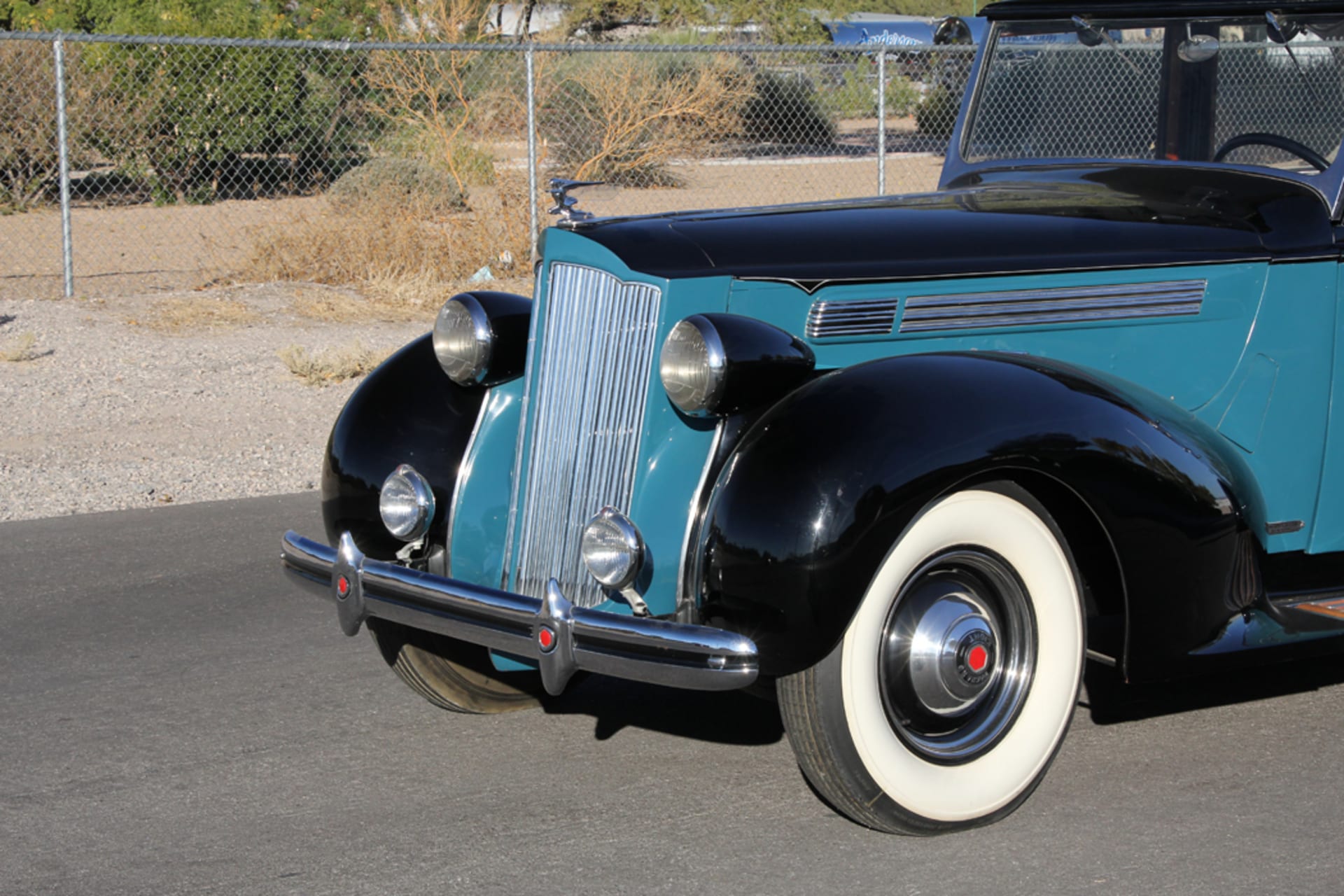 1938 Packard Eight Brewster Limousine at Rogers' Classic Car Museum