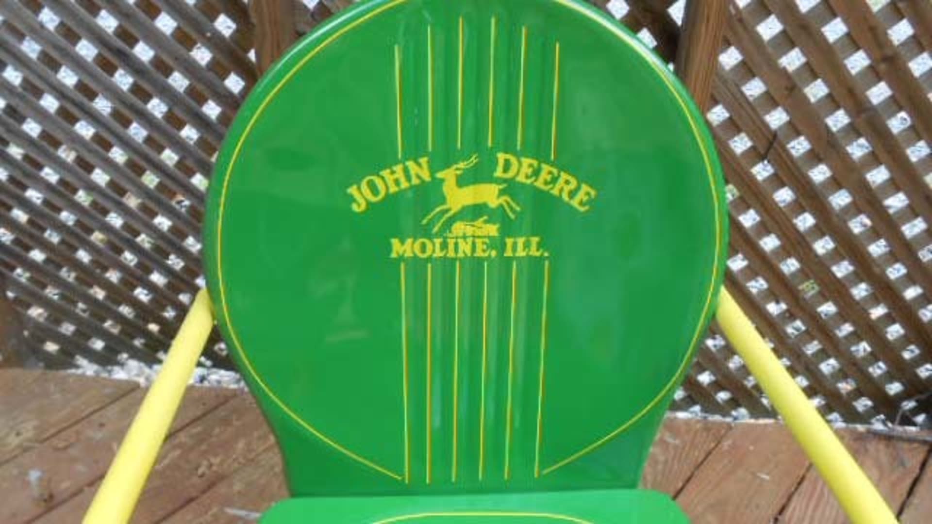 1960 John Deere Patio Chair Restored at Harrisburg Road Art 2018 as