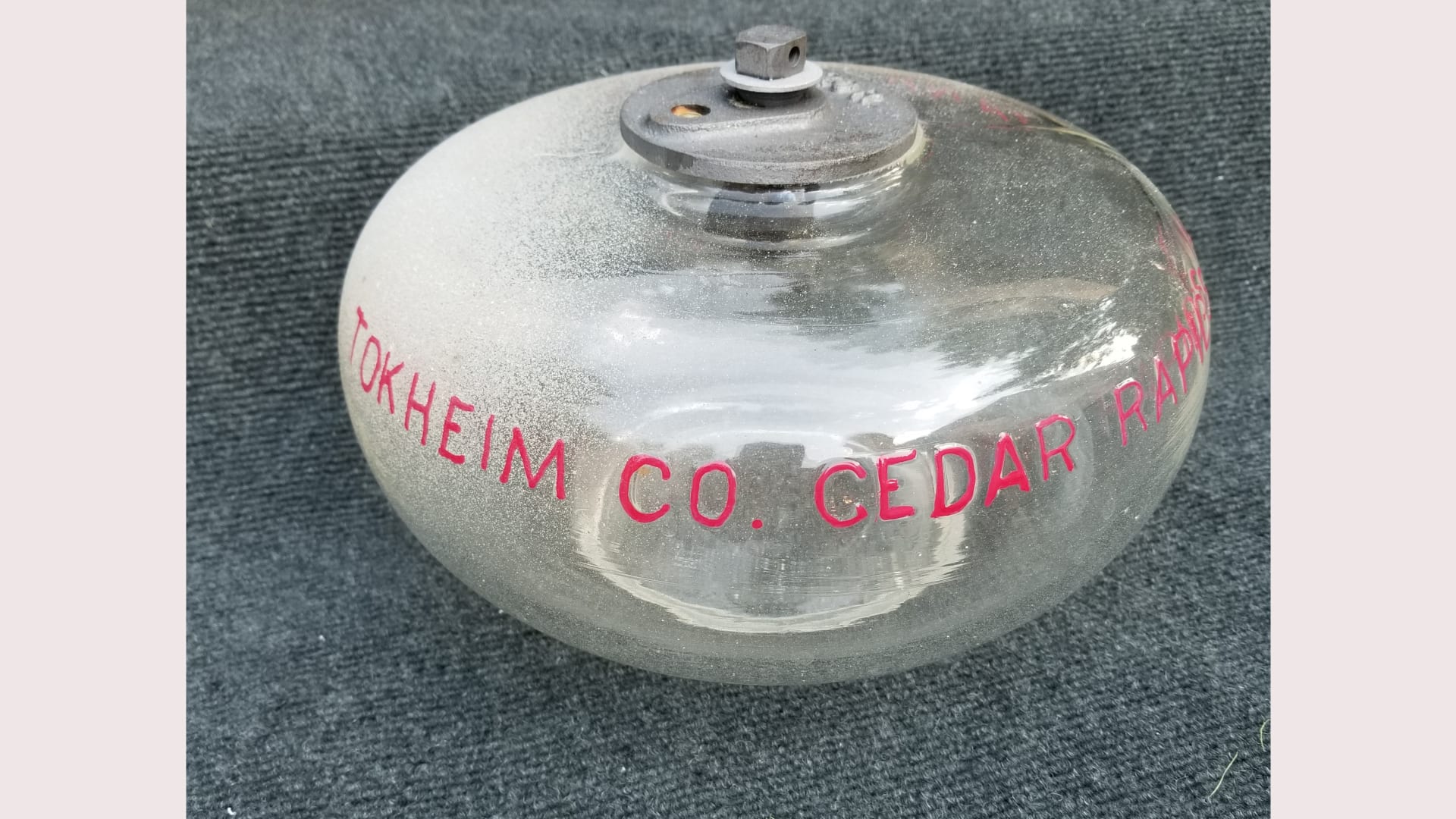 1930s Tokheim Tank Gauge Float 34in at Harrisburg Road Art 2018 as K4