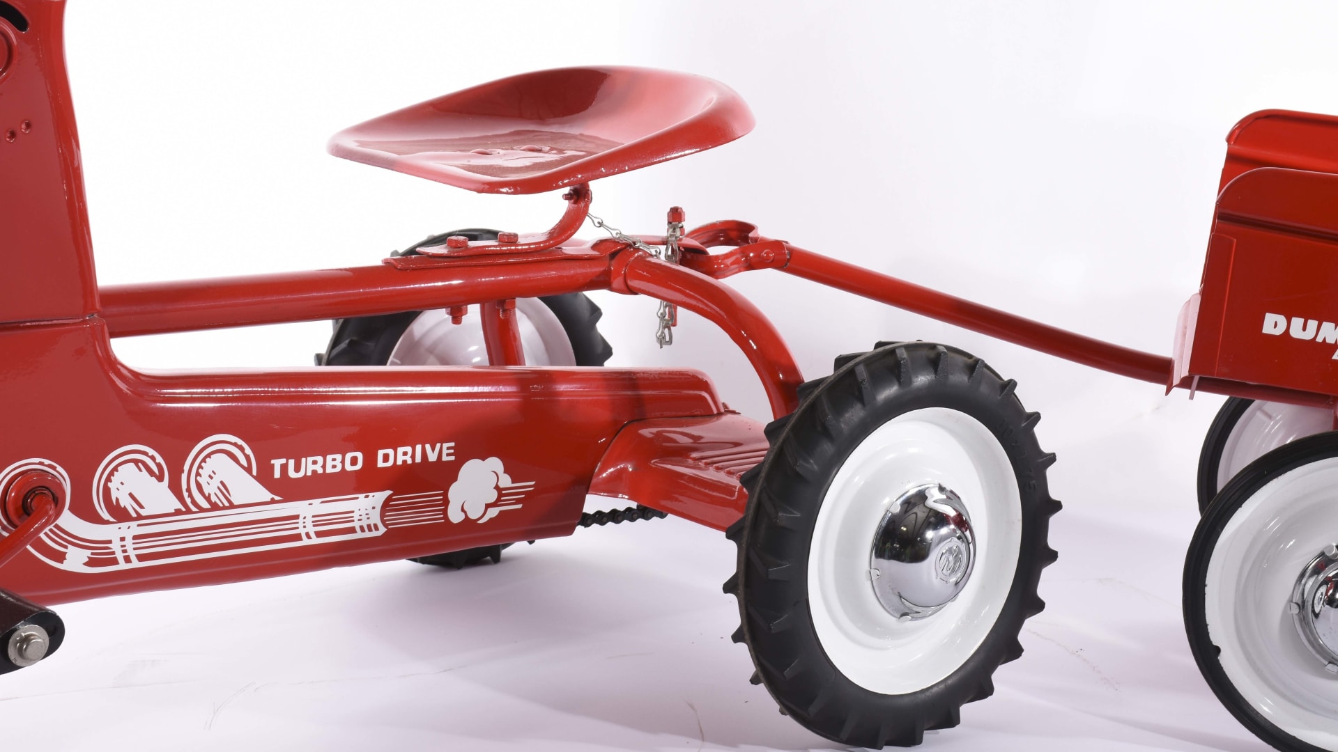 Restored 1950s Murray Trac Pedal Tractor With DumpTrac 65x20x28 at