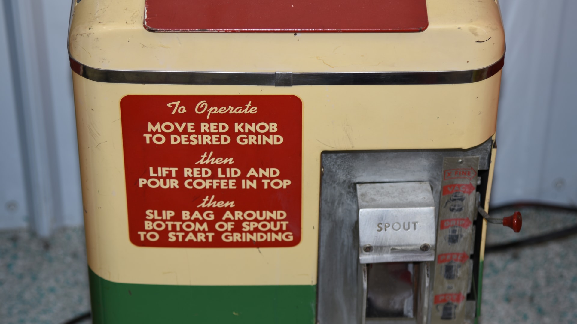 Vintage Coffee Grinder 25x15x12 at Indy Road Art 2018 as B52 Mecum