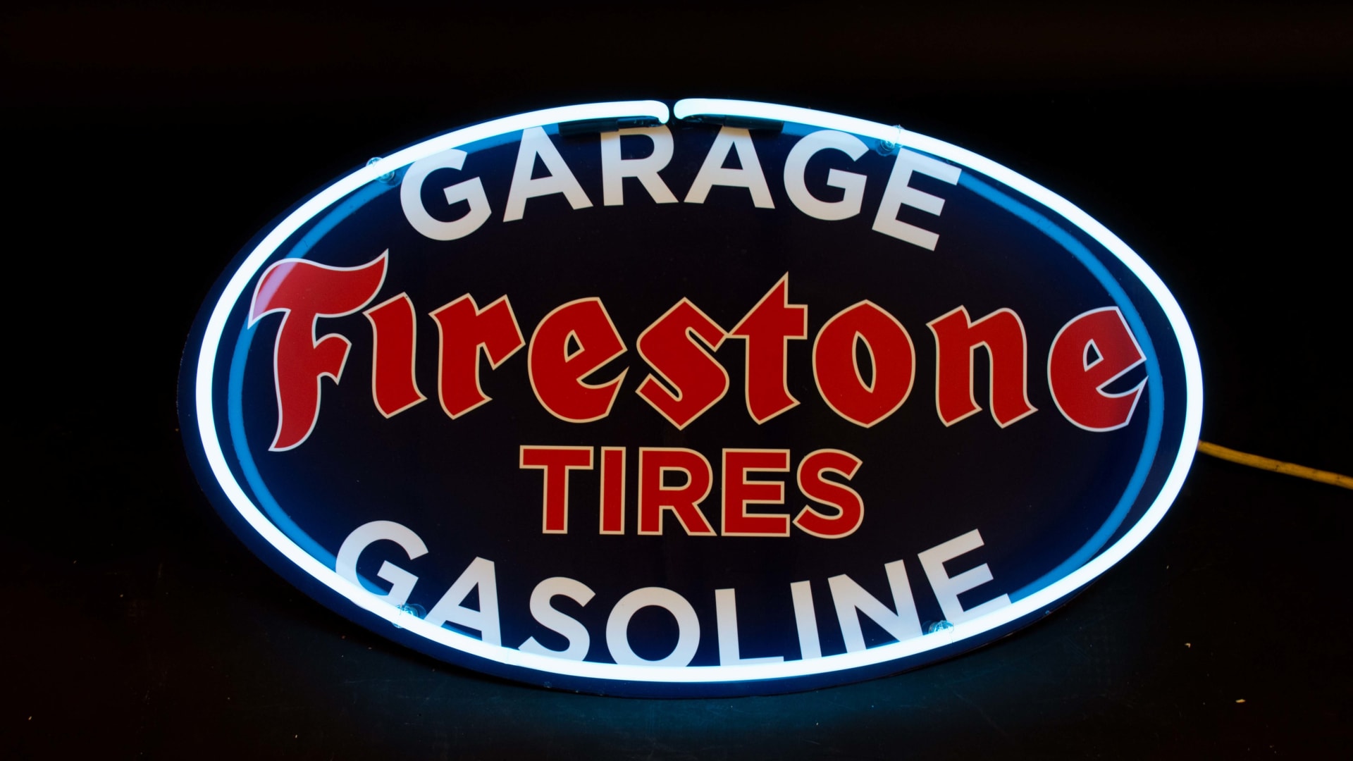 Firestone Tires SingleSided Neon 34x20x4 at Indy Road Art 2019 as H63