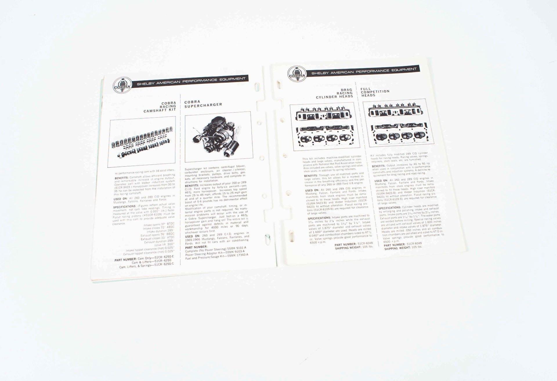 1967 Shelby American Parts And Accessories Catalog at Indy Road Art