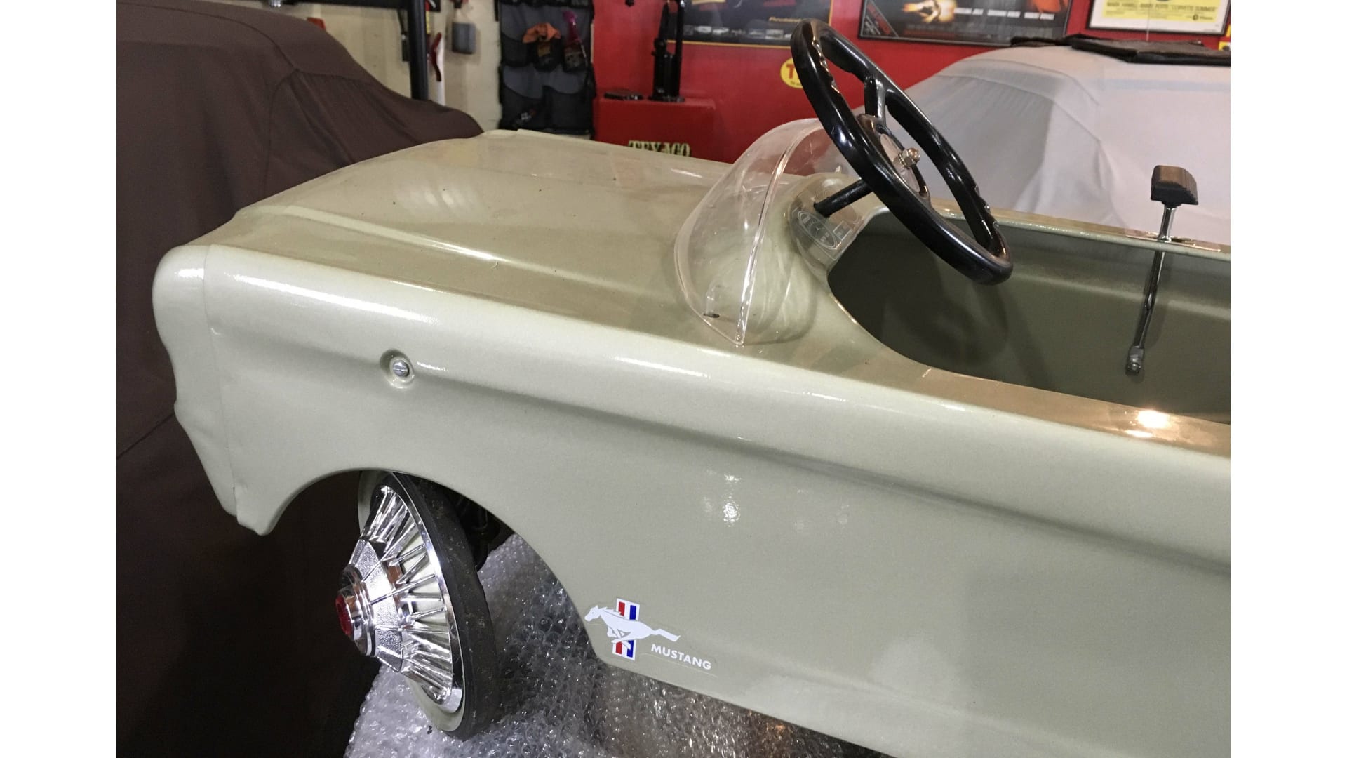 1966 AMF Mustang Pedal Car at Indy Road Art 2022 as M83 Mecum Auctions