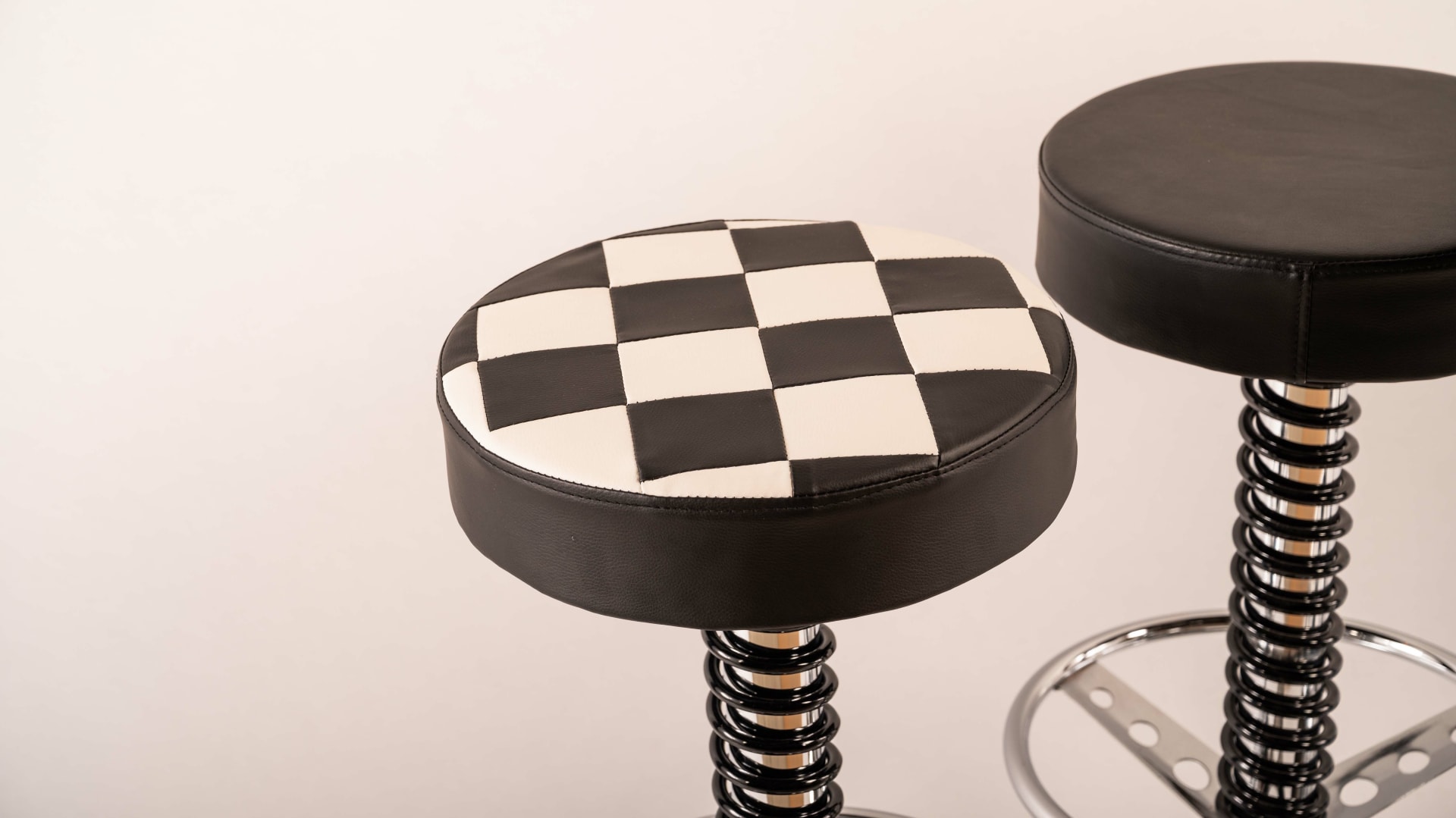 Shock Absorber Table and Stools at Indy Road Art 2022 as M420 Mecum