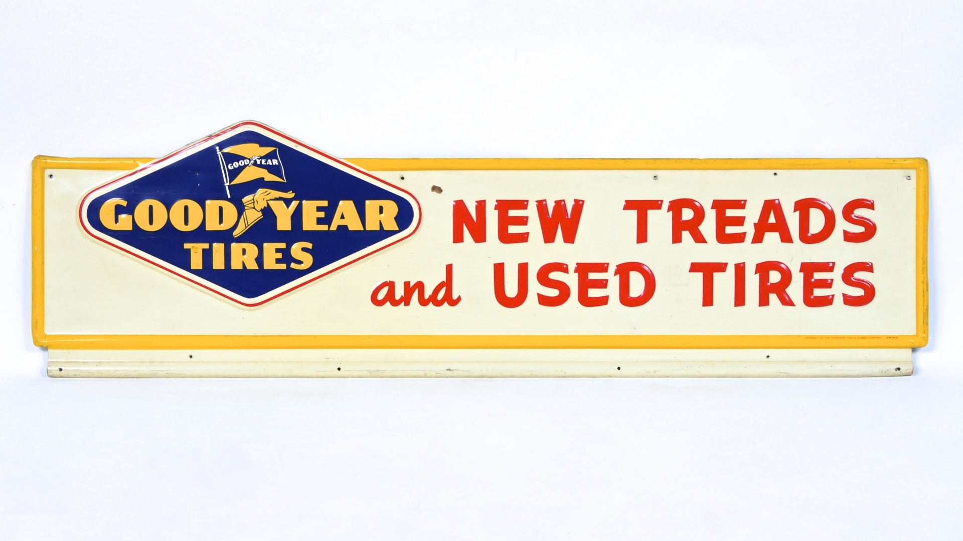 Goodyear Tires New Treads And Used Tires Sign SST 62x18 at Indy 2016 as