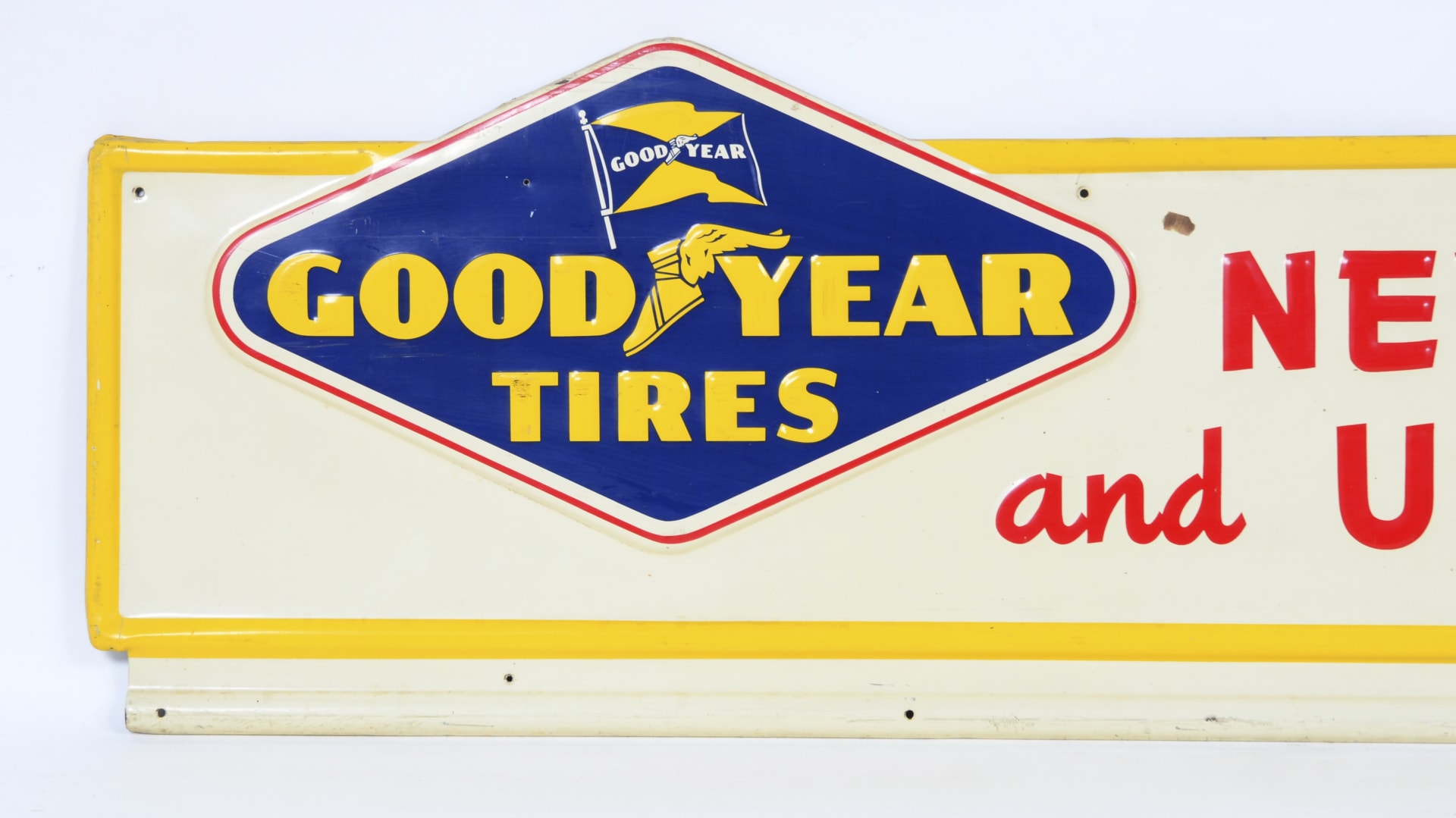 Goodyear Tires New Treads And Used Tires Sign SST 62x18 at Indy 2016 as