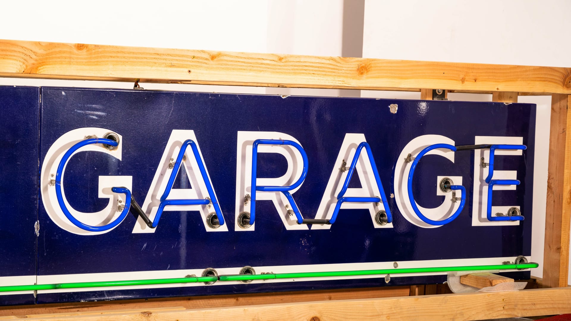 Lake Garage SingleSided Porcelain Neon Sign at Indy 2022 as