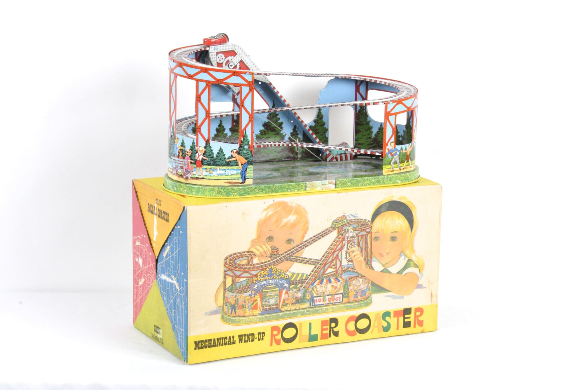 Chein Toys Roller Coaster Tin Toy at The Toy Auction 2014 as M446