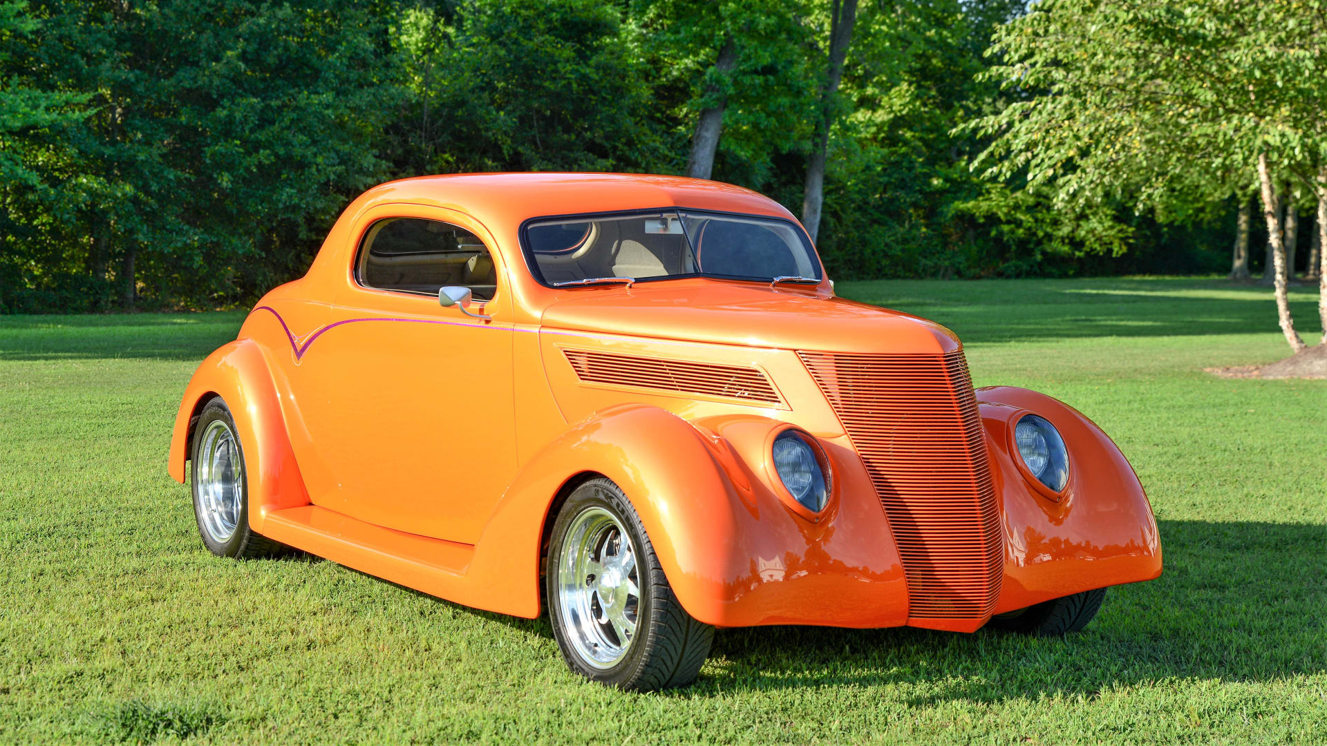 1937 Ford Custom Coupe at Harrisburg 2023 as S70 Mecum Auctions
