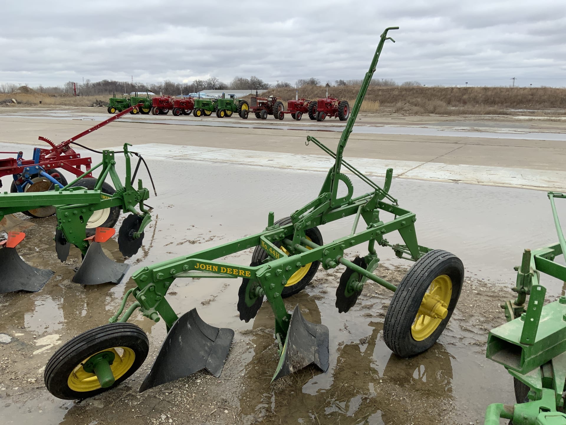 John Deere 44 H Plow at Gone Farmin' Spring Classic 2023 as F193