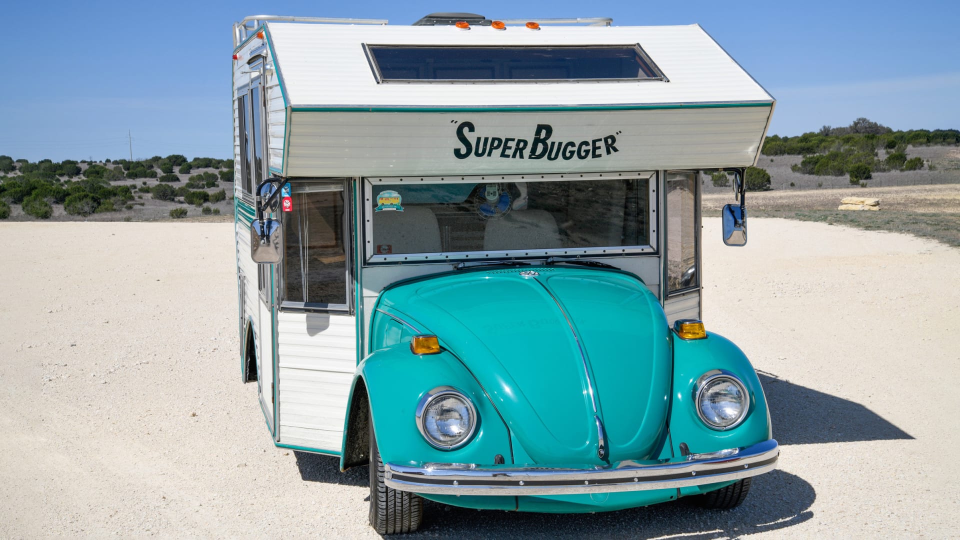 1968 Volkswagen Super Bugger Beetle Camper at Houston 2023 as F27