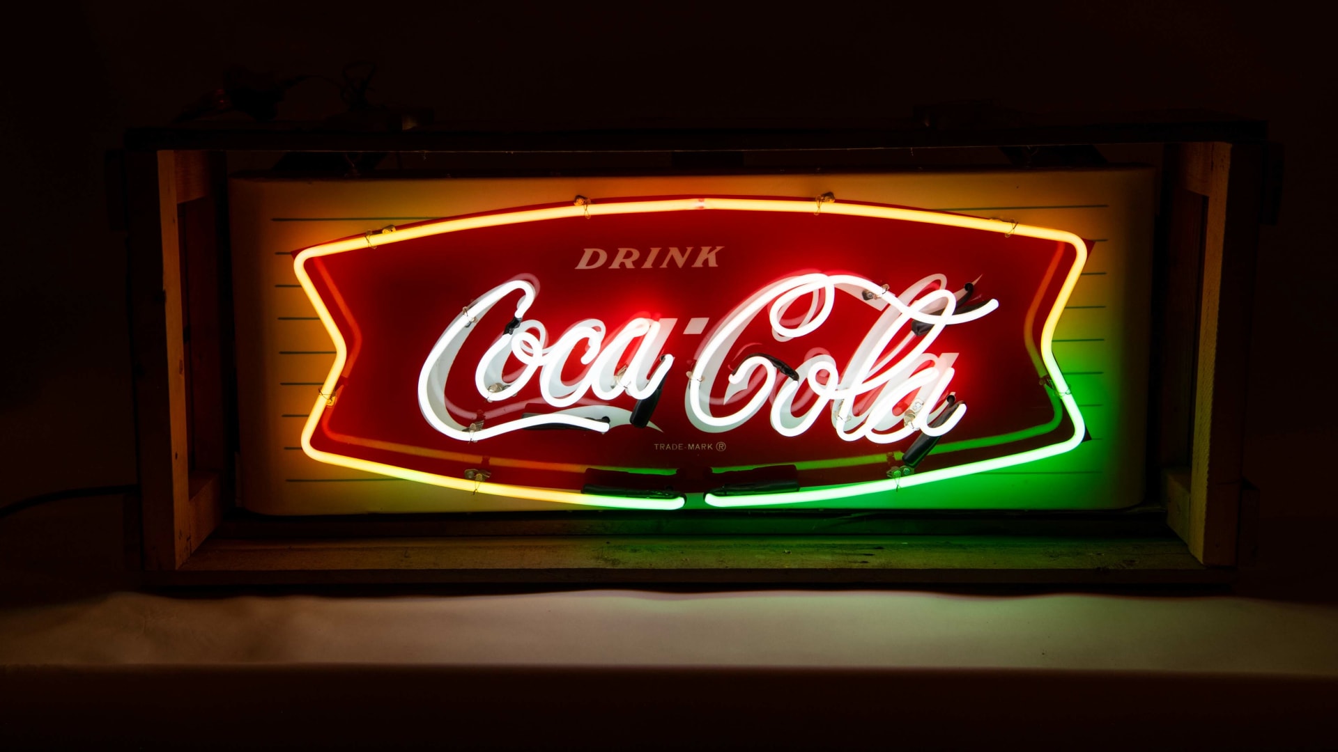 Coca-Cola Single-Sided Porcelain Neon Sign at Indy 2023 as M204 - Mecum ...