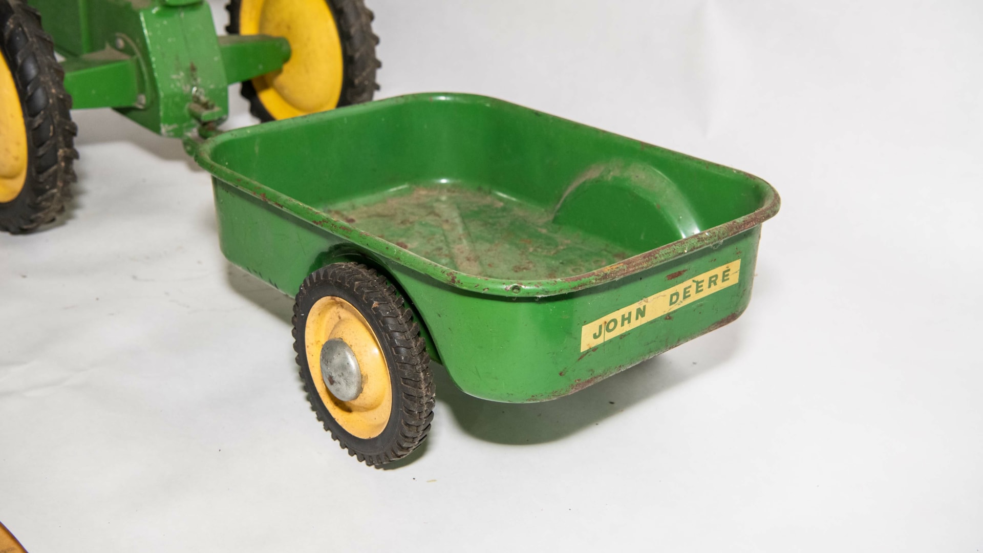 John Deere Ertl Model D65 Pedal Tractor with Wagon at Gone Farmin