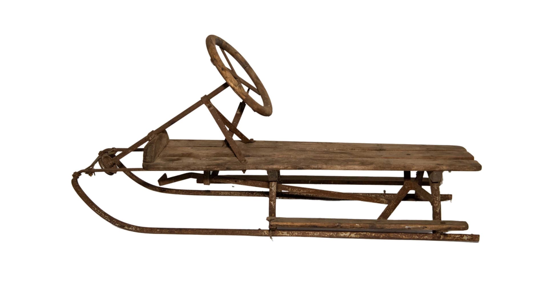 Toboggan Sled with Steering Wheel at Gone Farmin' Spring Classic 2023 ...