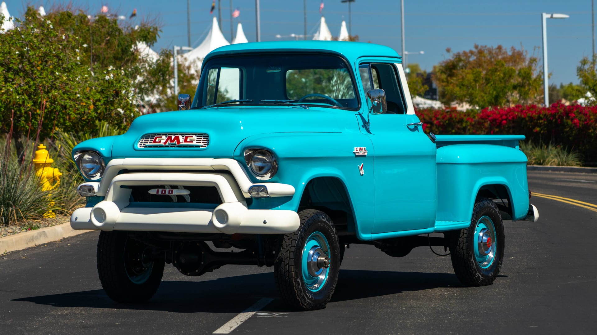 1956 GMC 100 Napco Pickup at Indy 2023 as K89.1 Mecum Auctions