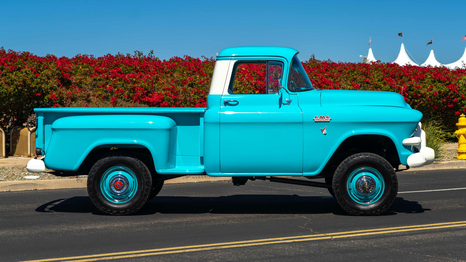 1956 GMC 100 Napco Pickup at Indy 2023 as K89.1 Mecum Auctions