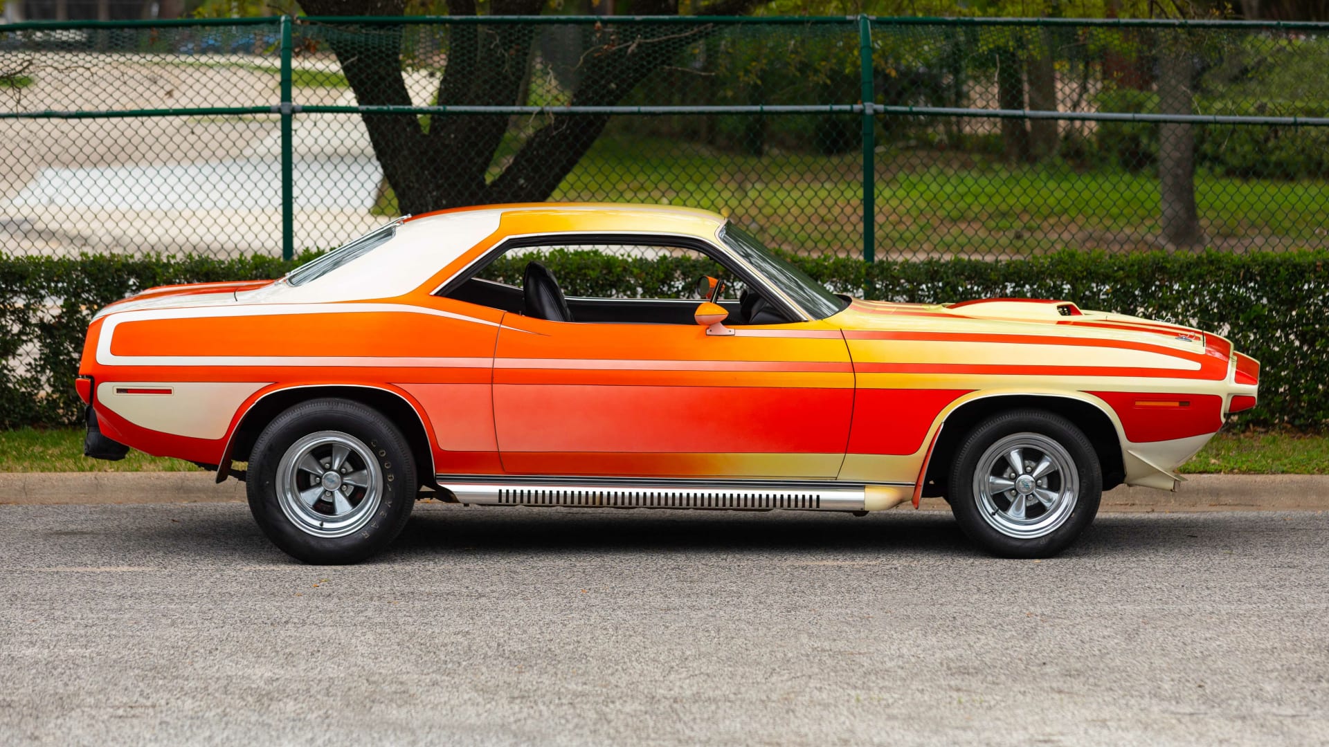 1970 Plymouth Cuda 440 Rapid Transit Show Car at Indy 2023 as F152