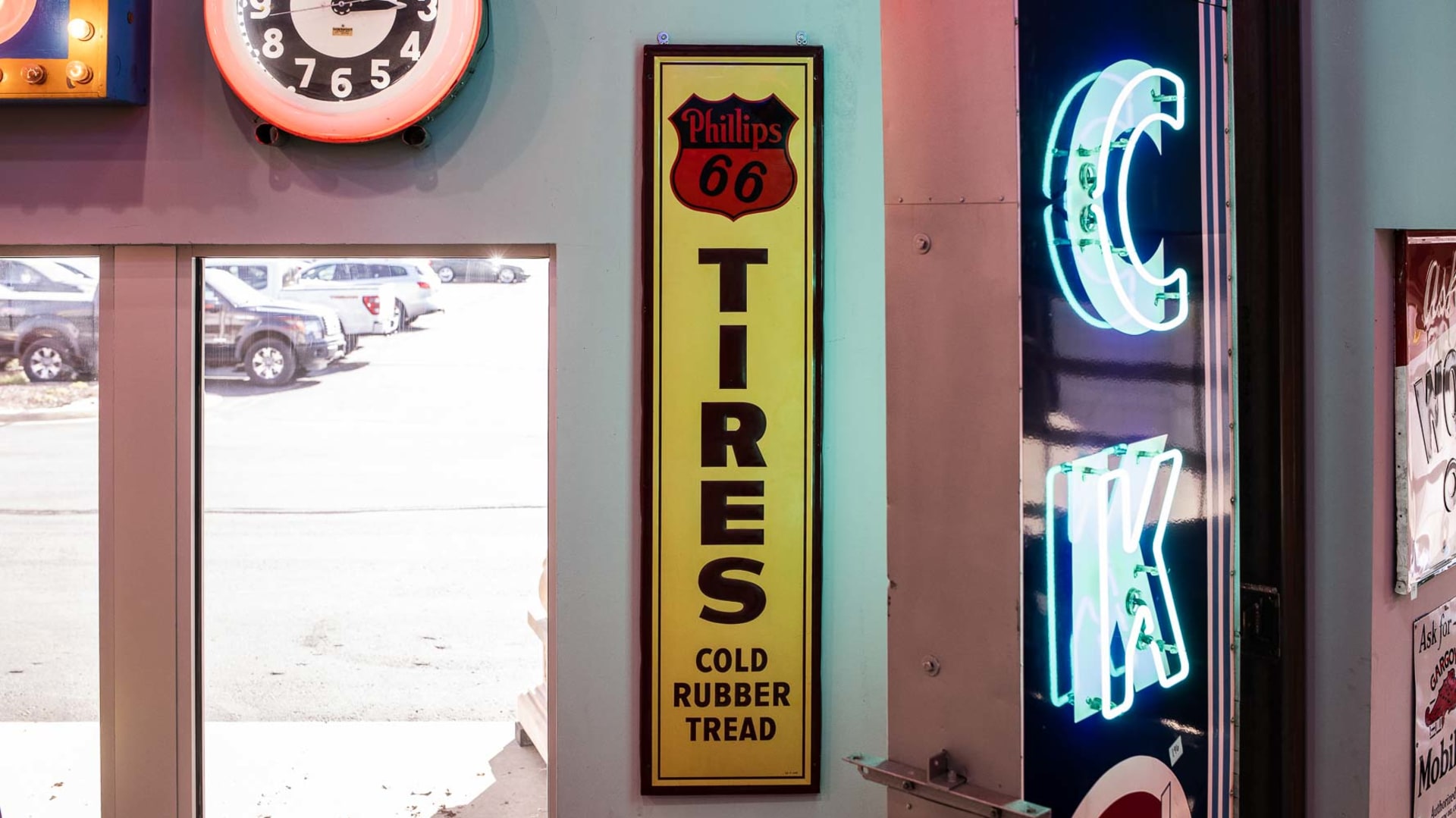 Phillips 66 Tires SingleSided Embossed Tin Sign at The World’s Largest