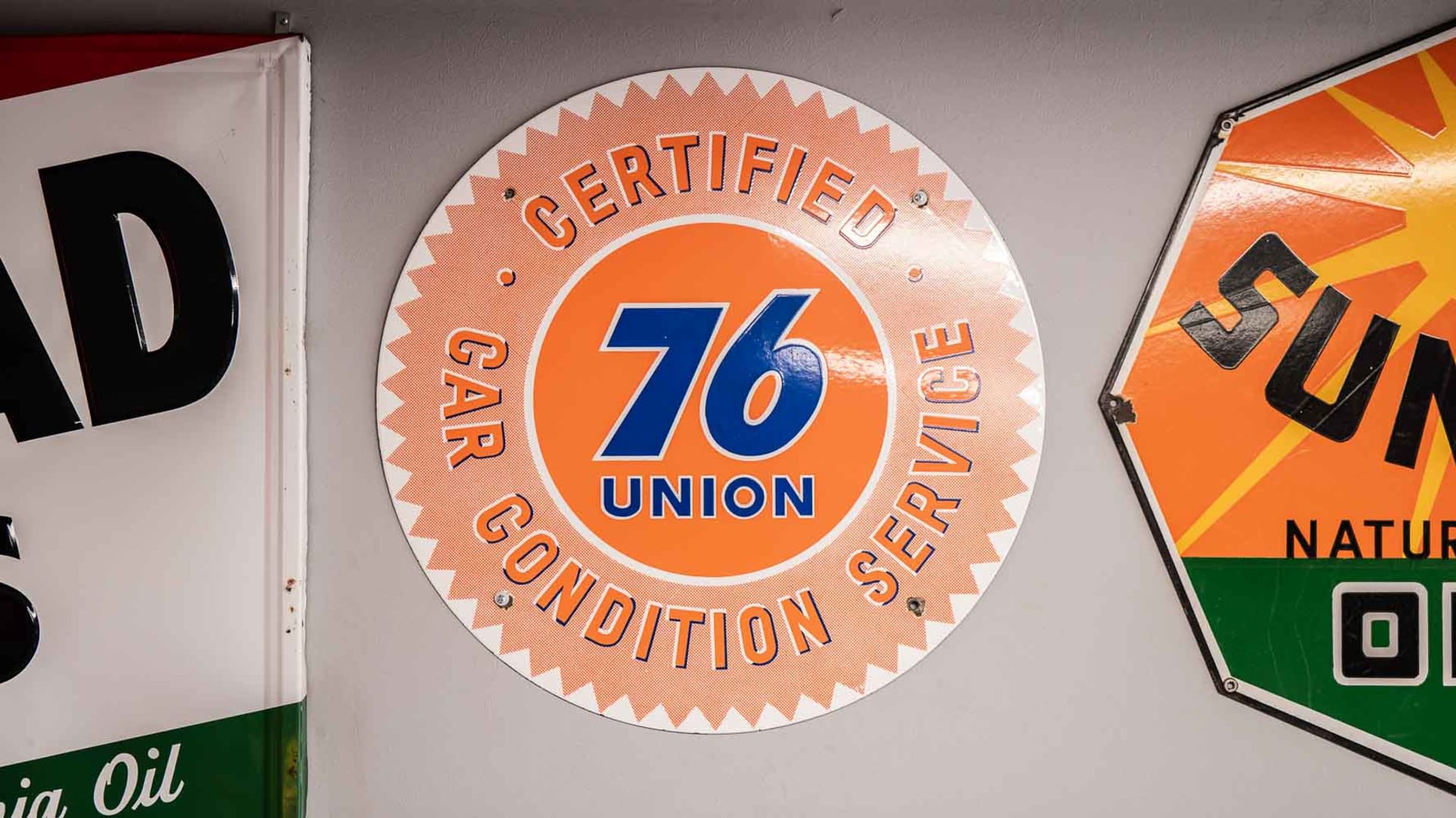 Union 76 Porcelain Sign at The World’s Largest Road Art Auction 2023 as ...