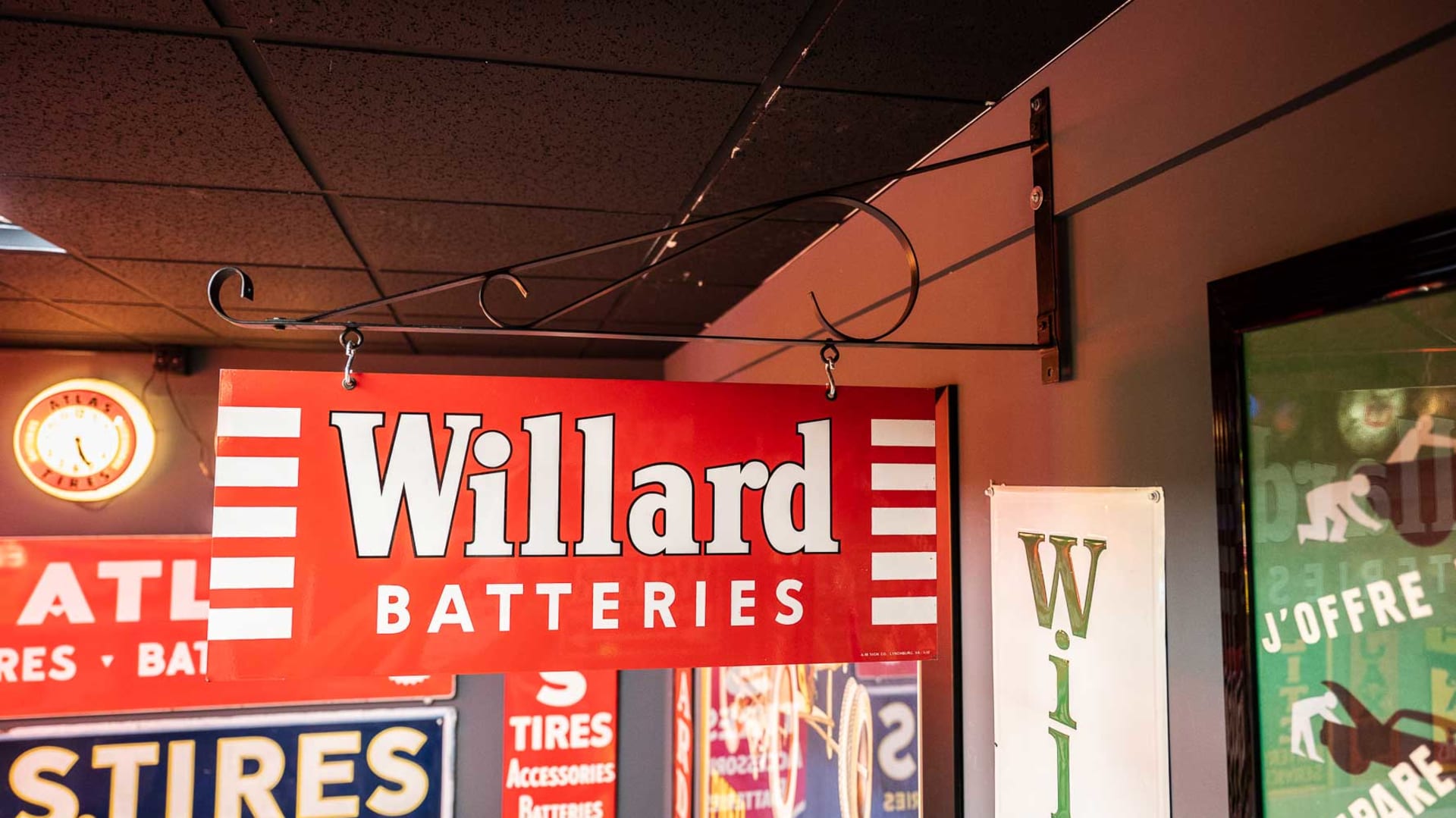 1952 Willard Batteries DoubleSided Tin Sign at The World’s Largest