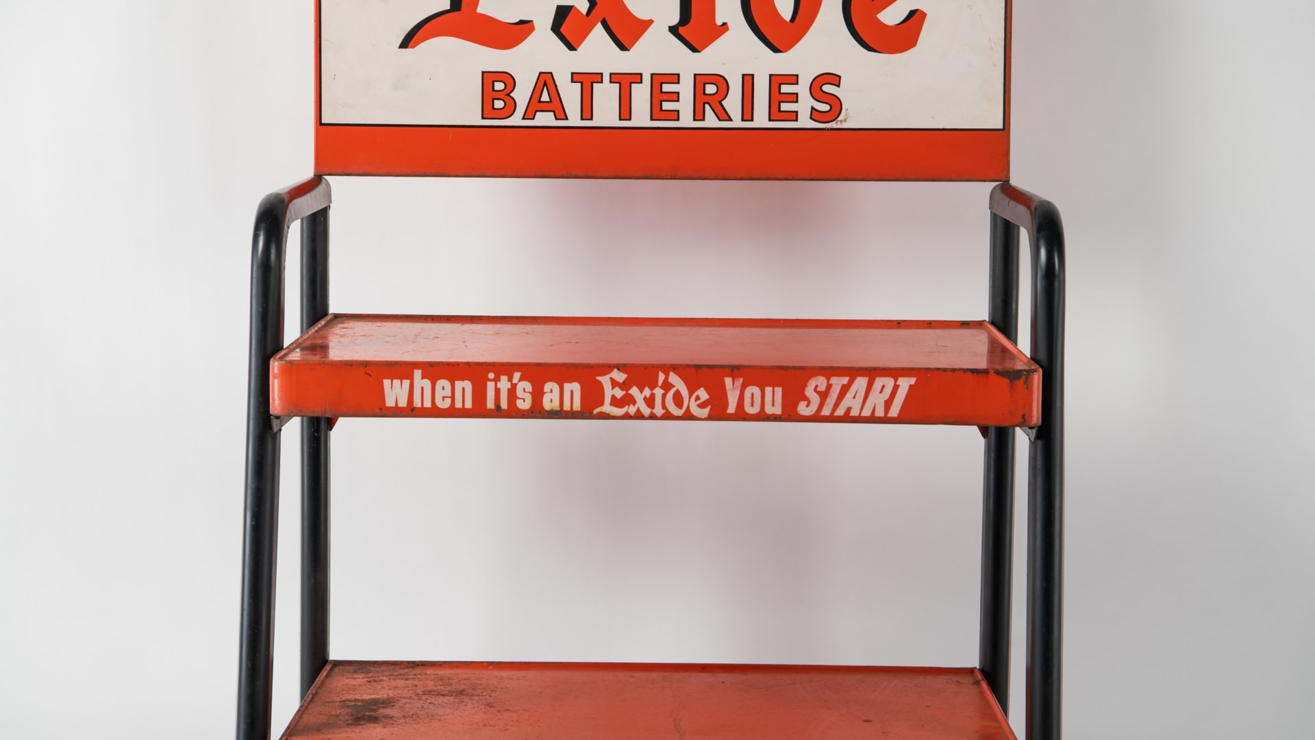 Exide Battery Display Rack at Indy 2023 as M119.1 Mecum Auctions