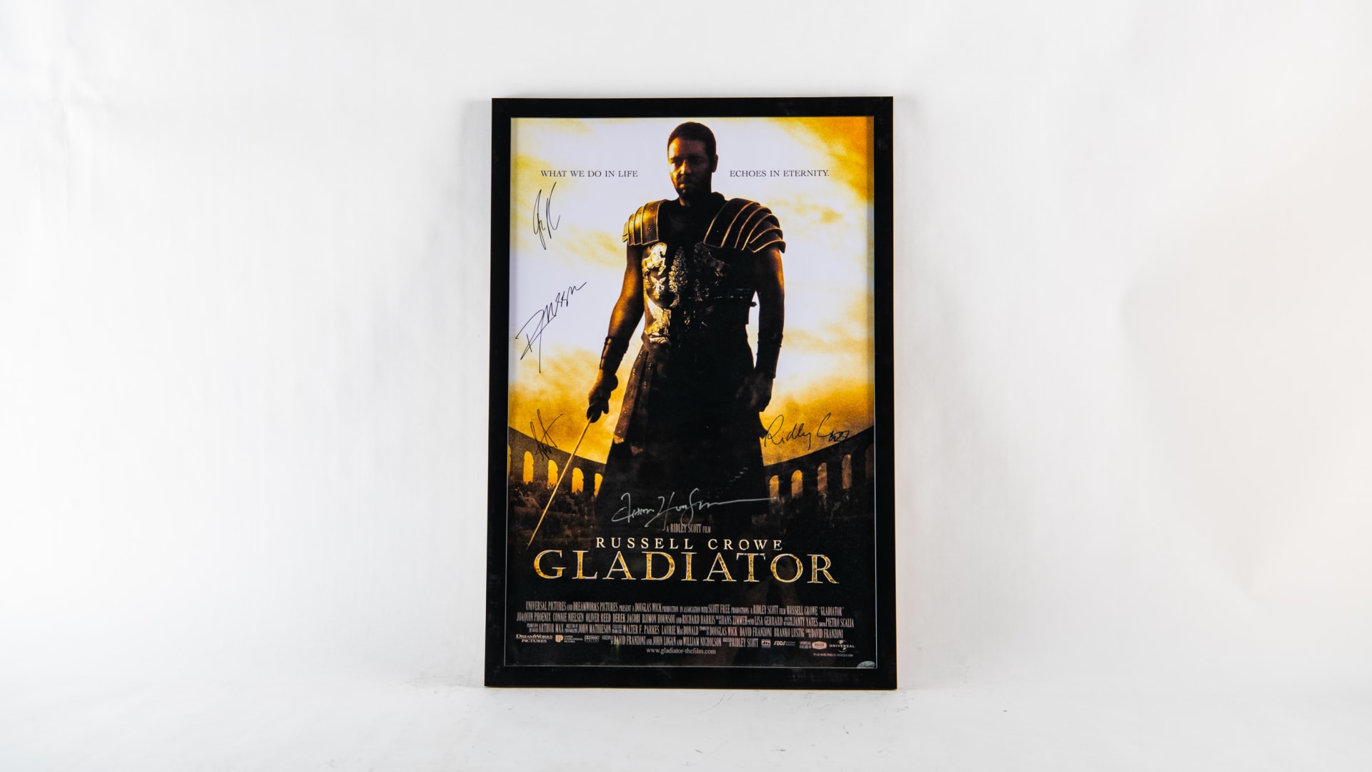 2000 Gladiator Signed Movie Poster at Indy 2023 as Z158 Mecum Auctions